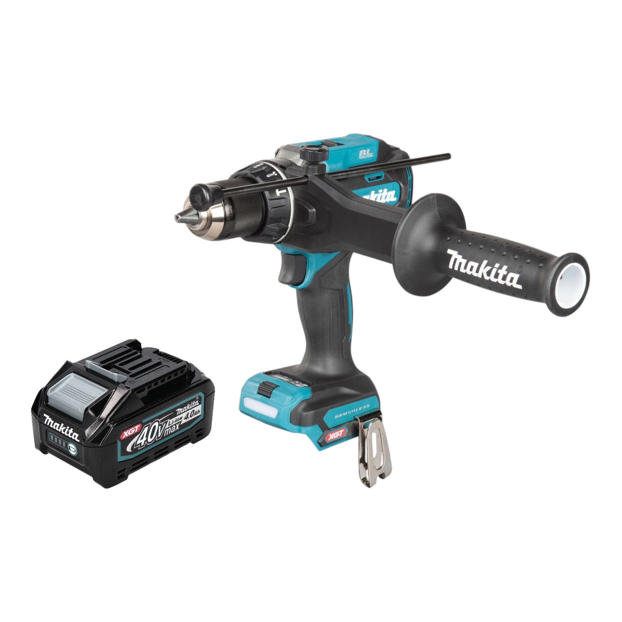 Makita Akku-Schlagbohrschrauber HP 003 GM1 40 V max. 180 Nm Brushless + 1x Akku 4,0 Ah