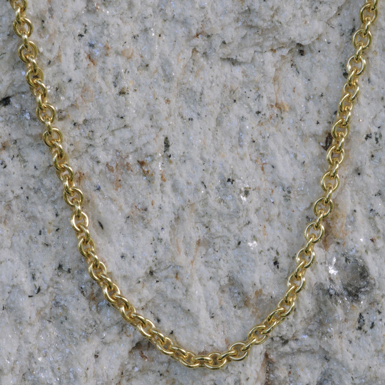 HOPLO Goldkette Goldkette Ankerkette Länge 40cm - Breite 2,0mm - 585-14 Karat Gold, Made in Germany
