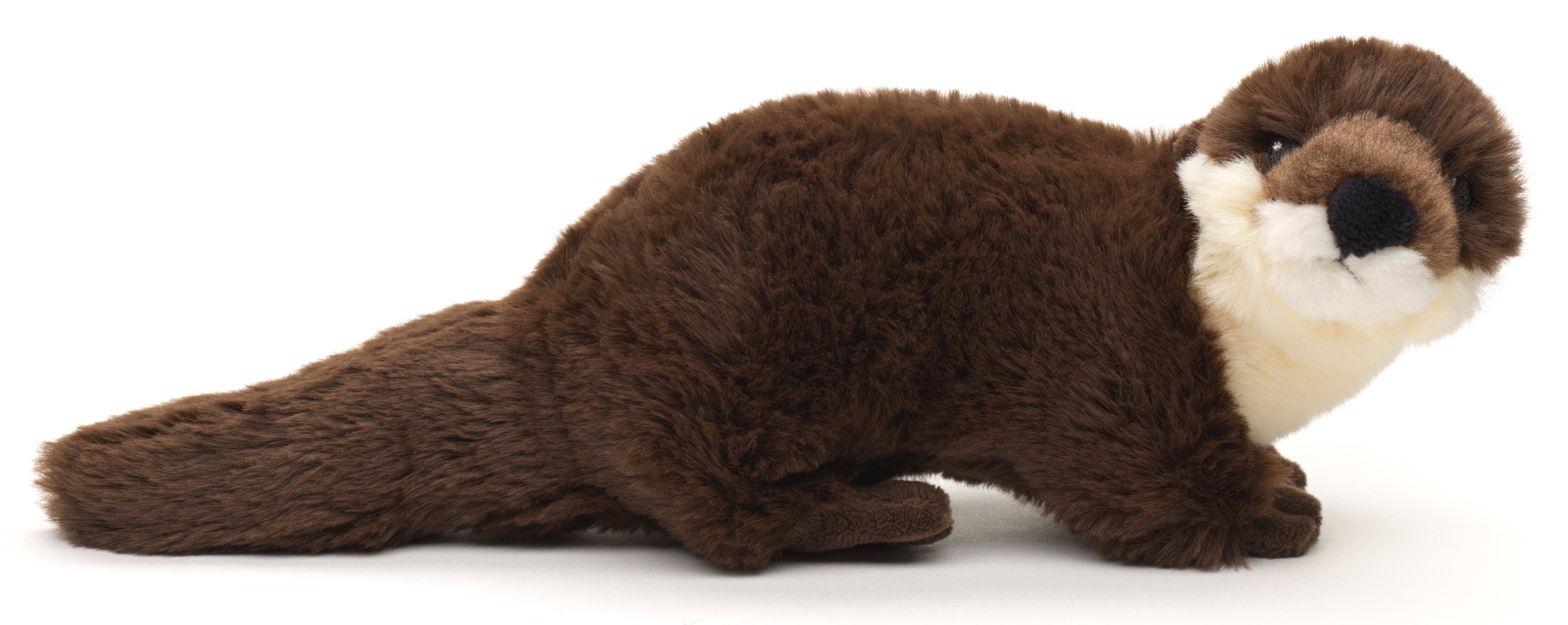 Uni-Toys Kuscheltier Otter - verschiedene Modelle - 26 cm (Длина) - Plüsch, Plüschtier, Uni-Toys Eco-Line - zu 100 % aus recyceltem Material gefertigt