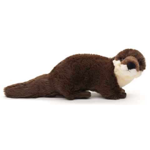 Uni-Toys Kuscheltier Otter - verschiedene Modelle - 26 cm (Länge) - Plüsch, Plüschtier, Uni-Toys Eco-Line - zu 100 % aus recyceltem Material gefertigt