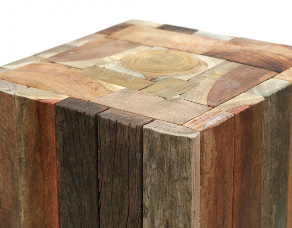 Brillibrum Hocker Hocker Beistelltisch Mischholz Sitzhocker massiv Ablage Blumenhocker (1 St)