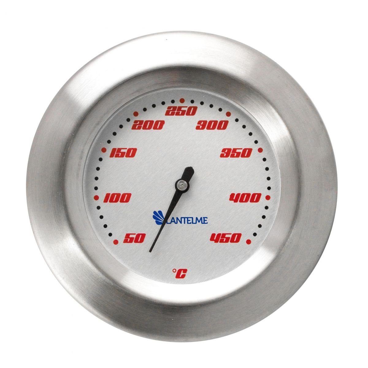 Lantelme Grillthermometer 450°C Grill Grillraum Grilldeckel Thermometer Edelstahl, 2-tlg., Grillzubehör für Grillraum Temperaturüberwachung beim Grillen
