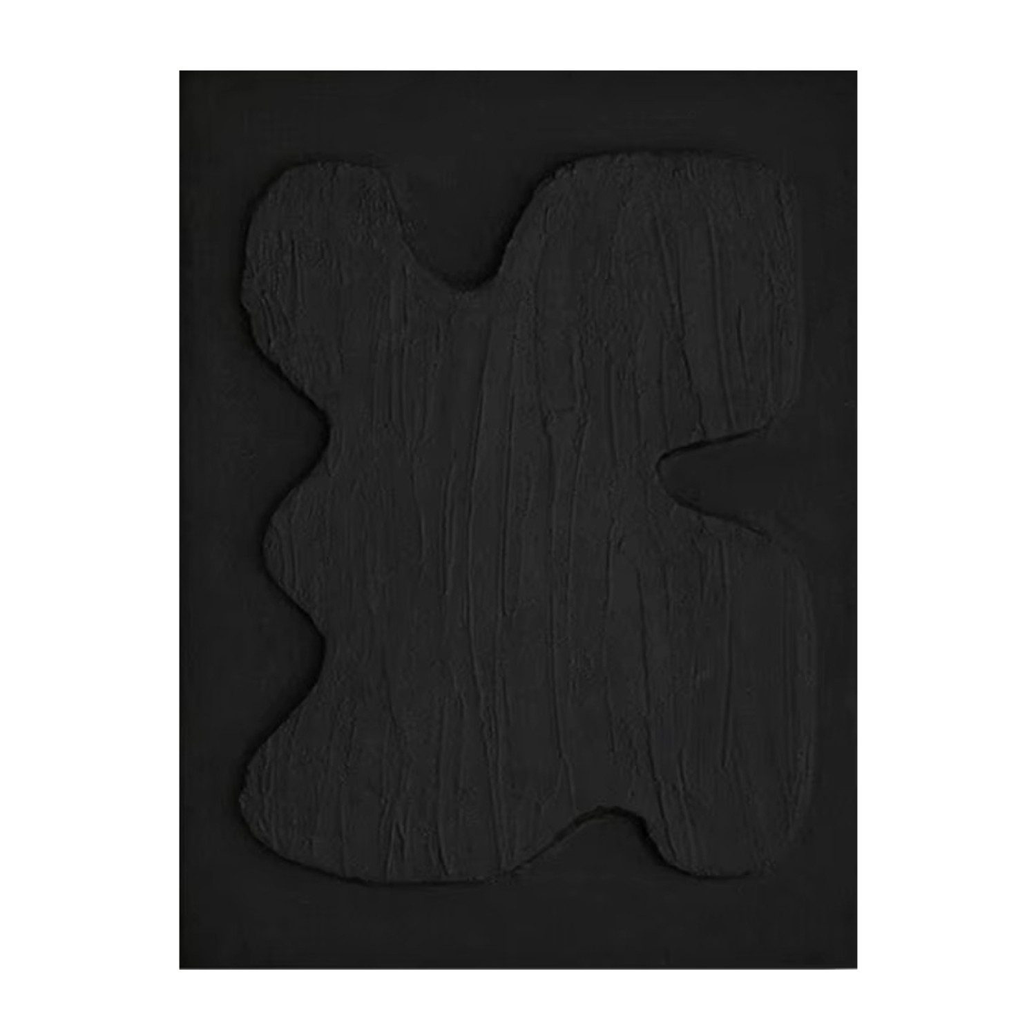 TPFLiving Kunstdruck OHNE RAHMEN, Nordic Art - Abstrakte Linien und Formen - (Leinwandbild XXL), Farben: Farben: SchwarzGröße: 45x60cm