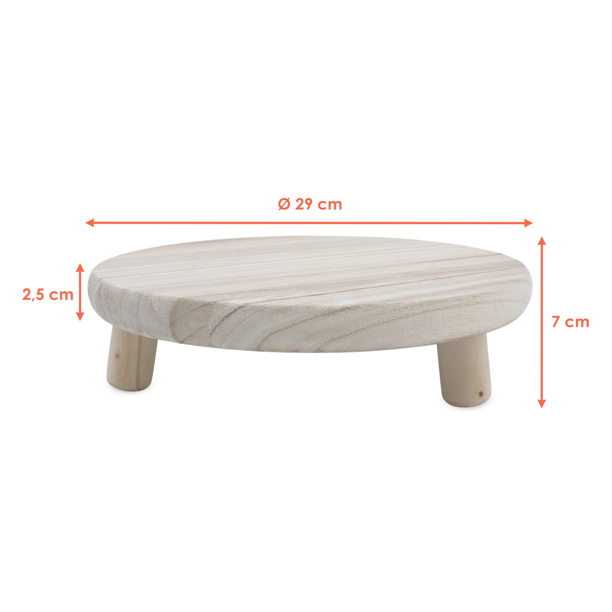 Spetebo Blumenhocker Holz Blumenhocker natur mit günstig online kaufen