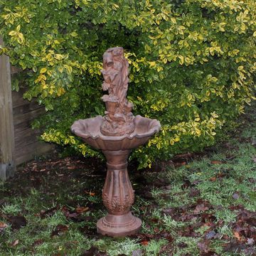 colourliving Gartenbrunnen Zimmerbrunnen in Rostoptik FLORA 105 cm Zierbrunnen Wasserspiel, 49 cm Breite, (1 tlg), aufwendig verarbeitet, einfacher Aufbau