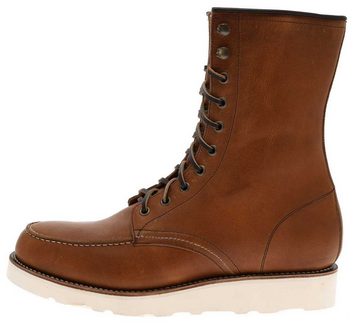 Sendra Boots MILLES CUNA HIGH Braun Stiefelette Rahmengenähte Moc-Toe Schnürstiefel