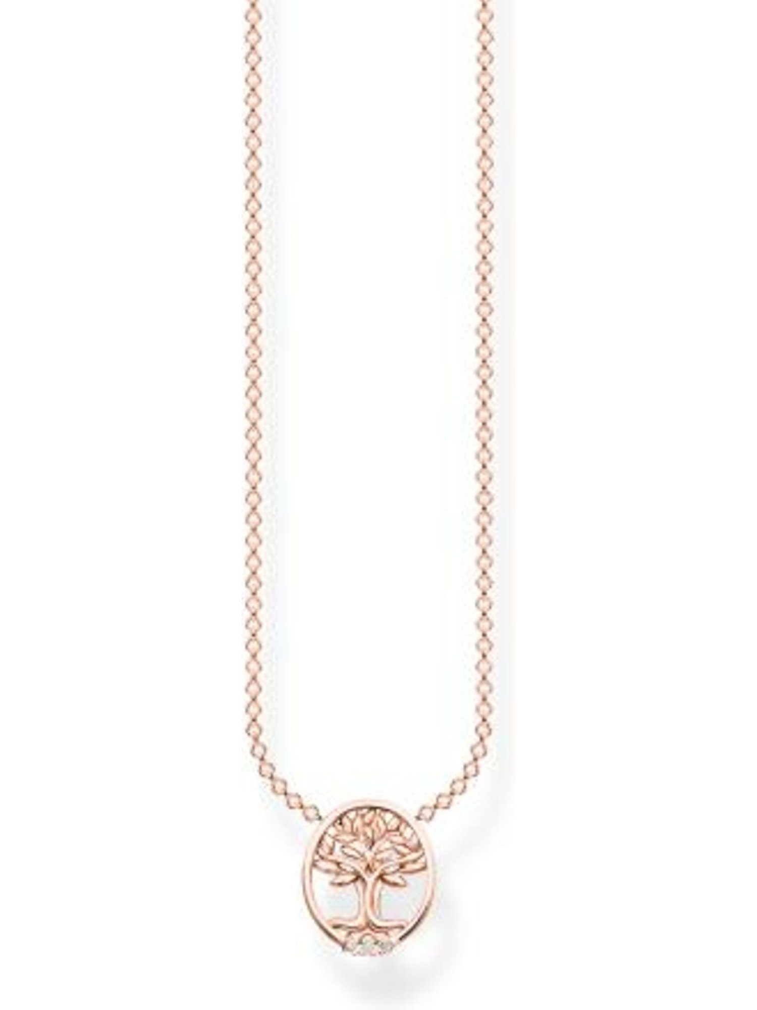 THOMAS SABO Silberkette Thomas Sabo Damen-Kette 925er Silber Zirkonia, Charming