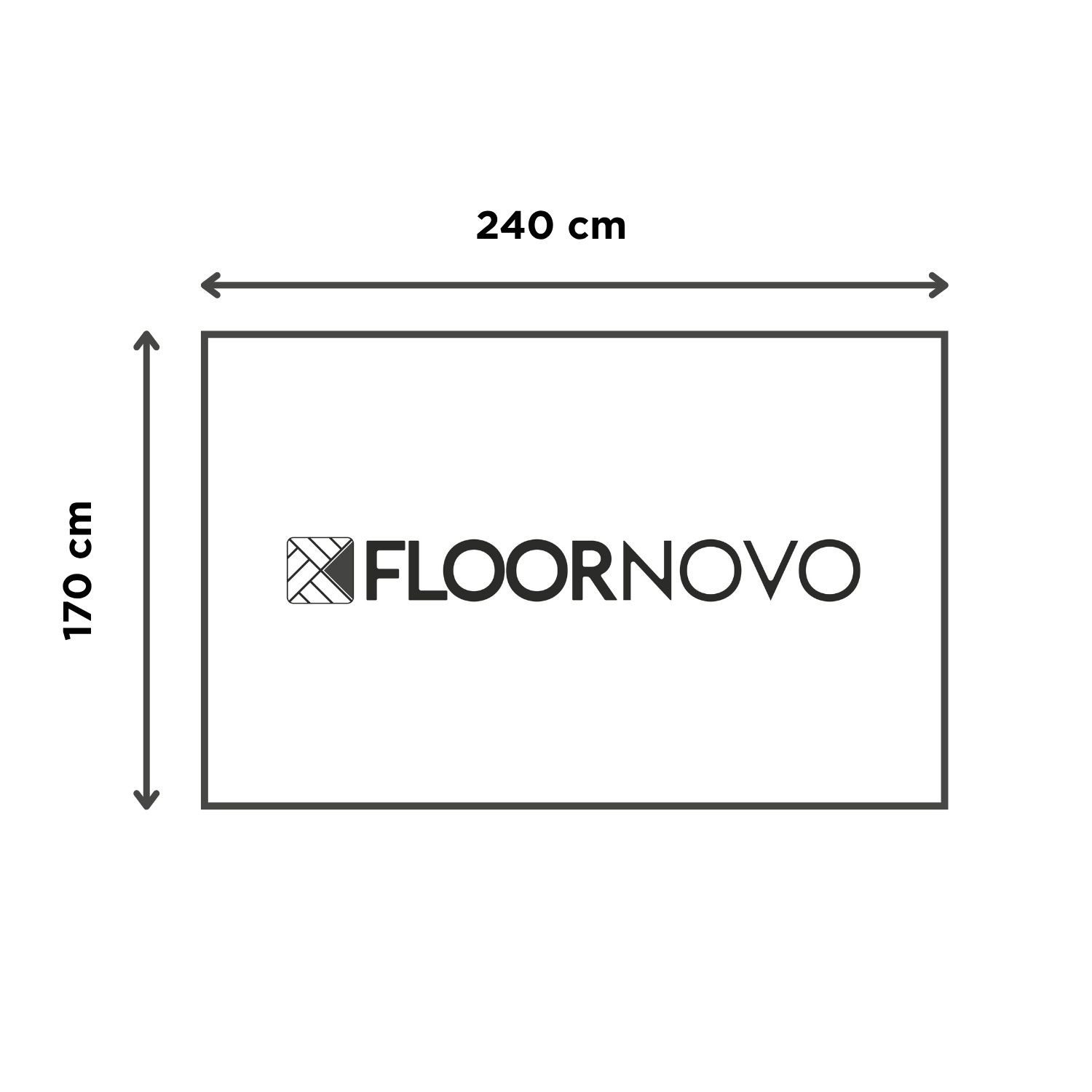 Floornovo Fußmatte Floornovo Schmutzfangmatte Trugbild waschbare Fussmatte, rechteckig, rutschfest