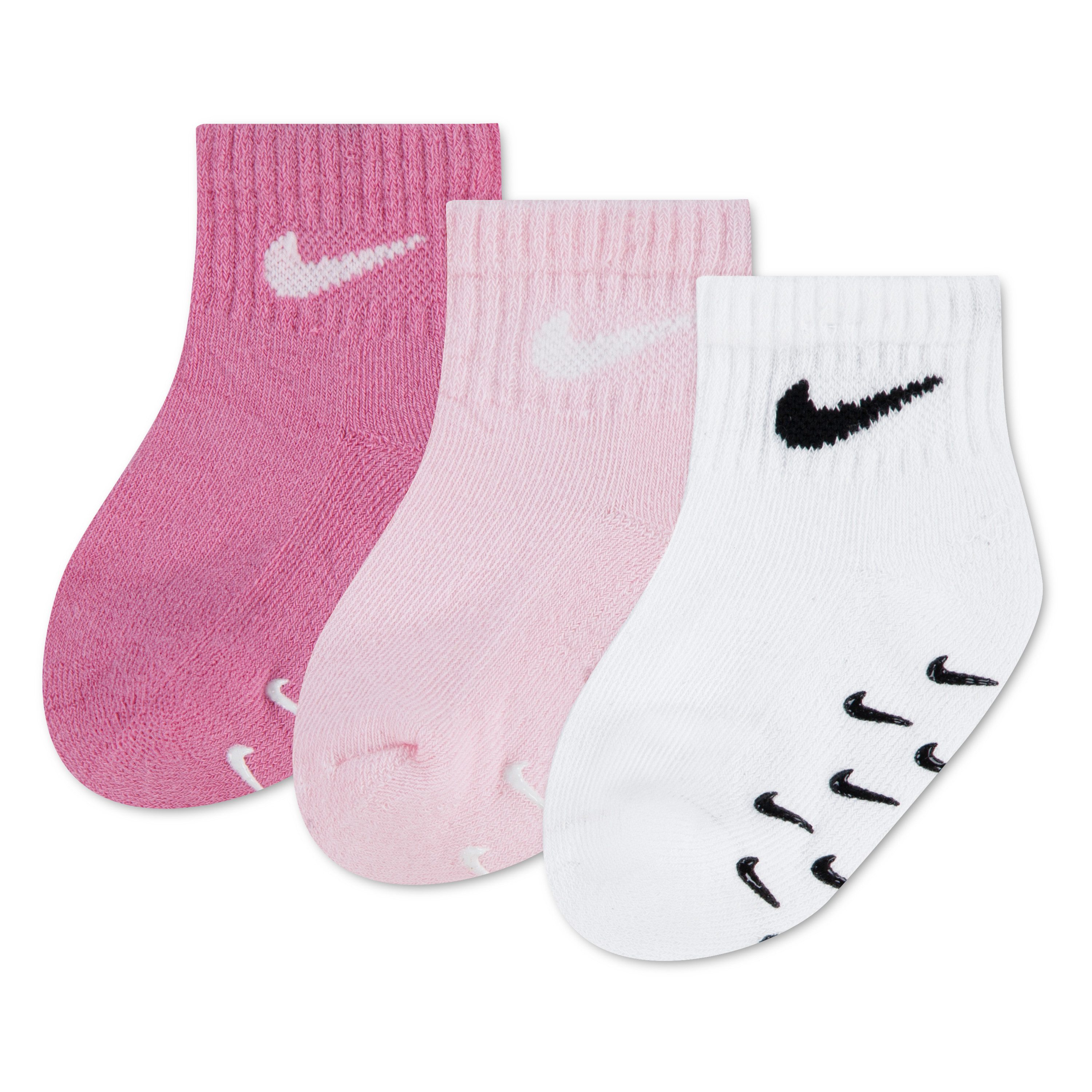 Nike Sportswear Socken NHN 3PK INF/TODD GRIPPER QTR S (3-Paar) für Babys, dreierpack, mit Elasthan-Anteil