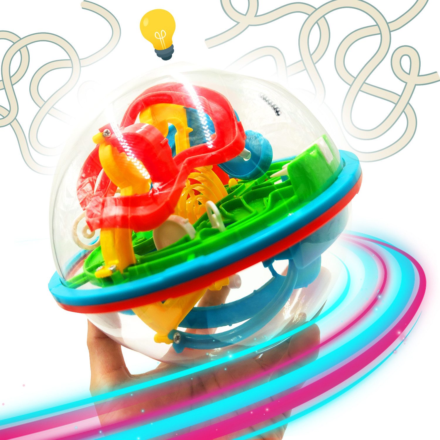 Mad Monkey Puzzleball Mad Monkey - Labyrinth-Ball, Puzzleteile