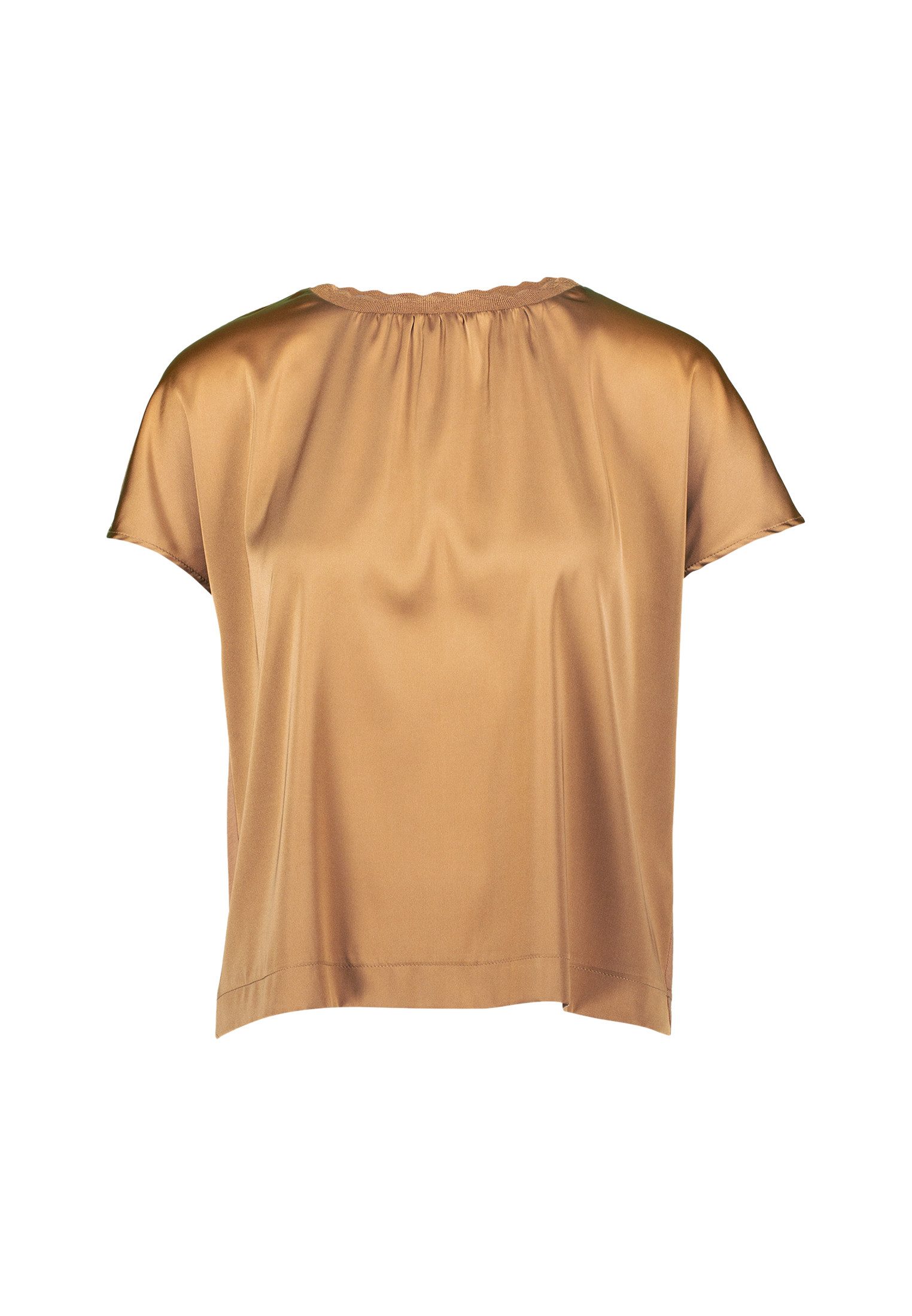 Zero Kurzarmshirt zero Damen Satinshirt mit günstig online kaufen