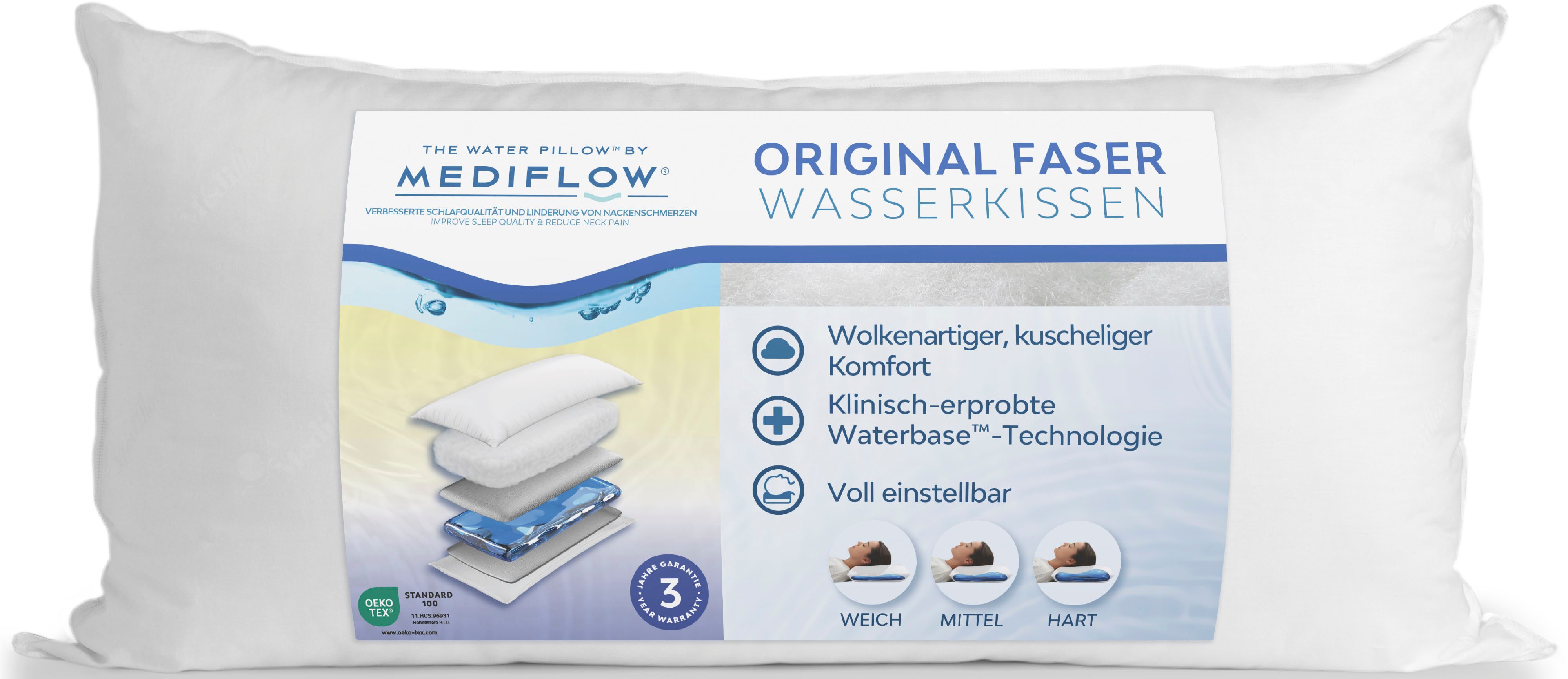 Mediflow Wasserkissen Kopfkissen Mediflow, individuell anpassbare günstig online kaufen