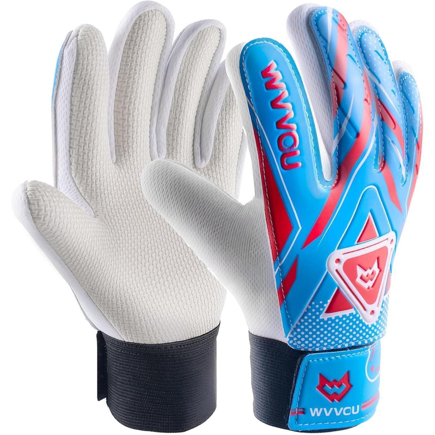 LuxusKollektion Torwarthandschuhe Torwarthandschuhe Kinder Fußball Doppelter Schutz Halt Blue 7
