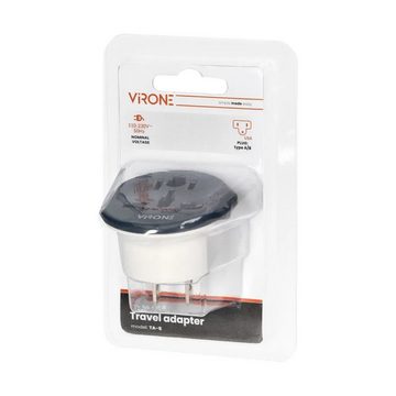 Virone Universaladapter Reiseadapter - USA, 250V, 10A Reiseadapter