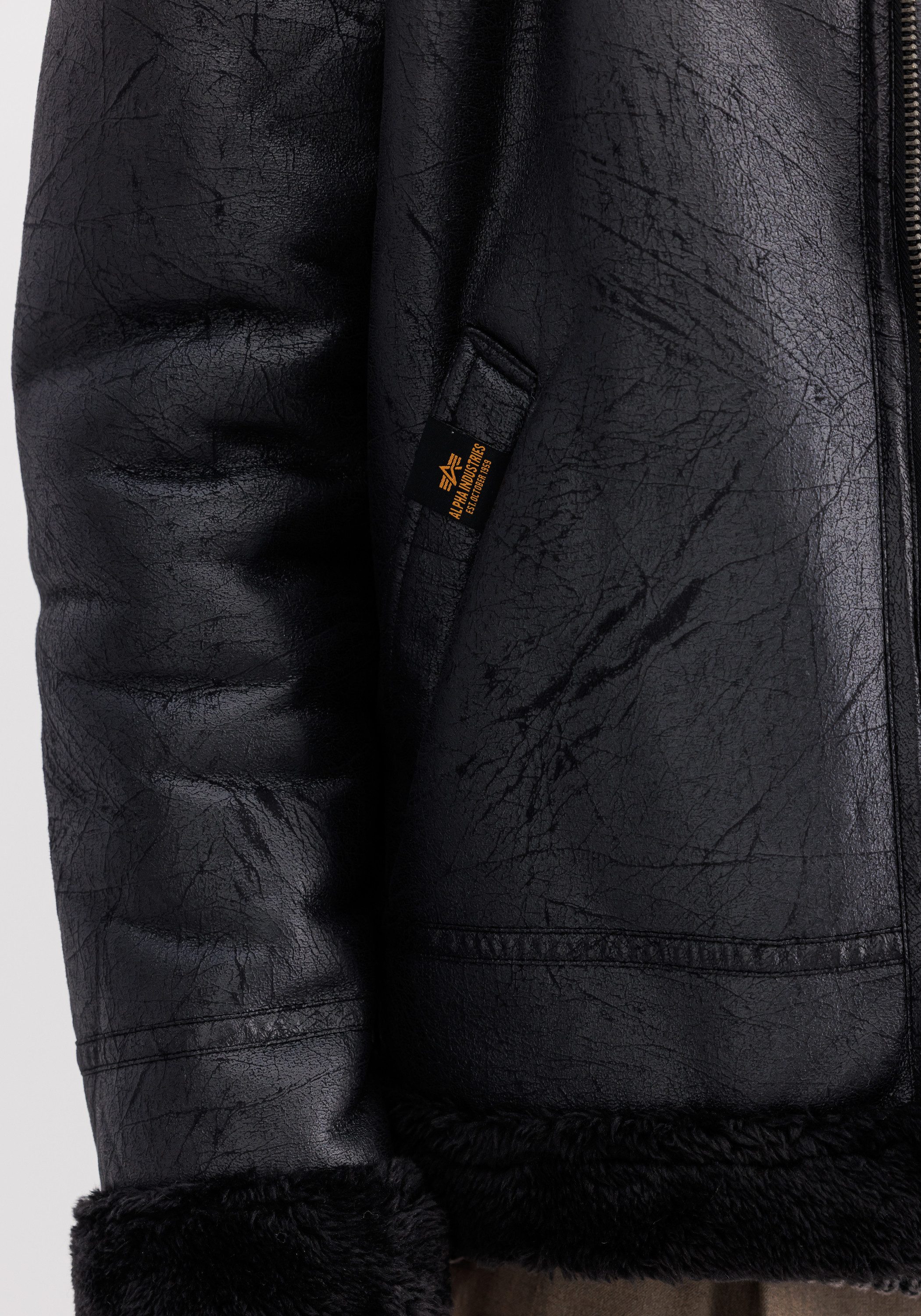 Alpha Industries Lederjacke B-3 Faux Leather