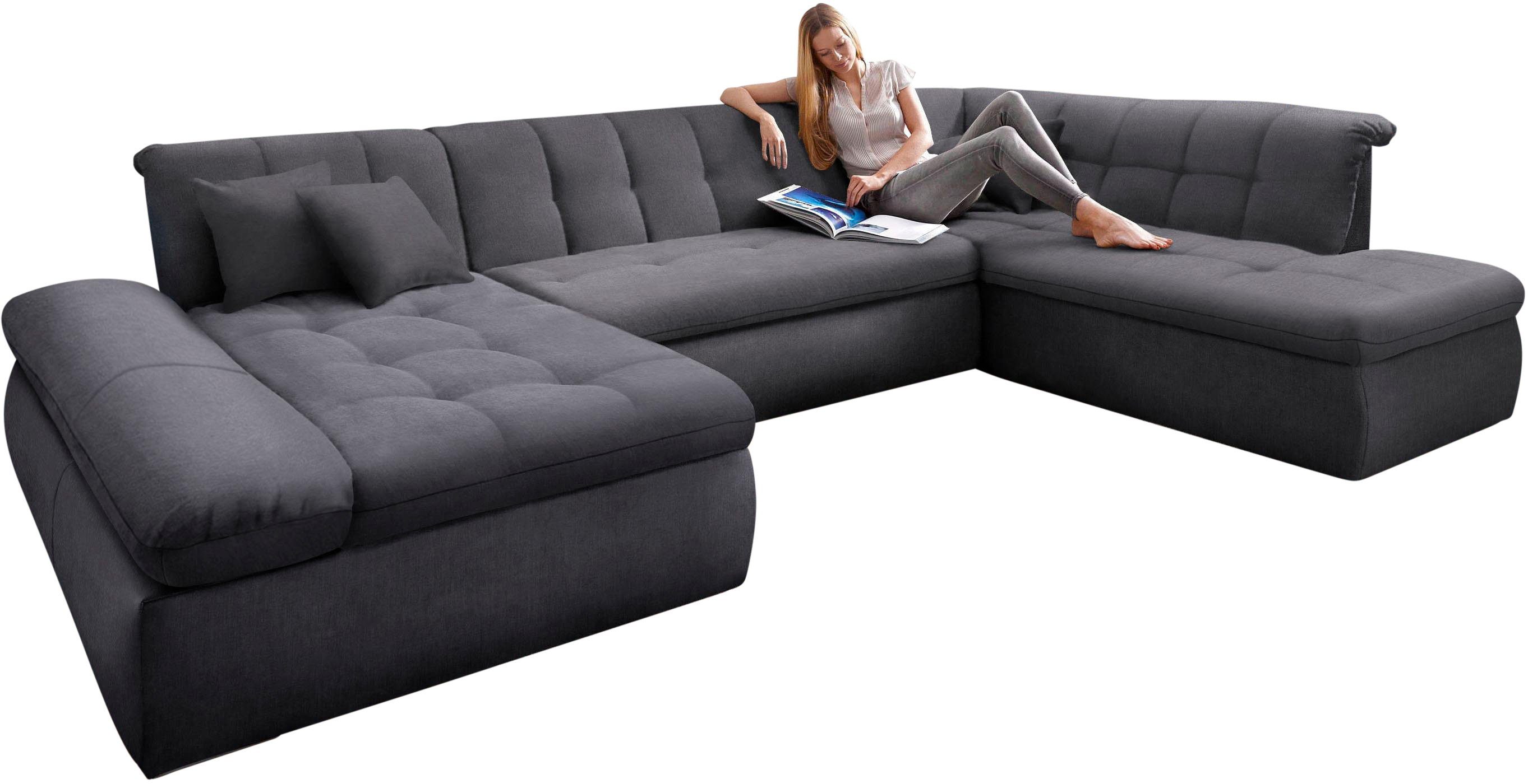 DOMO collection Wohnlandschaft "PB Moric wahlweise mit Bettfunktion und Arm günstig online kaufen