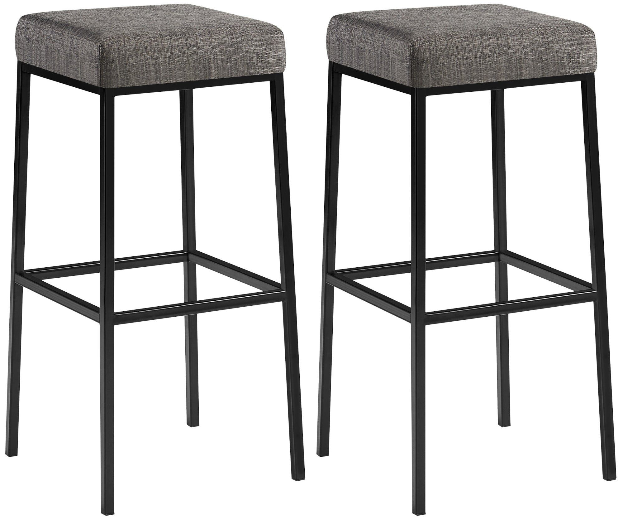 Bistrostuhl 2er Set Barhocker Montreal Stoffbezug