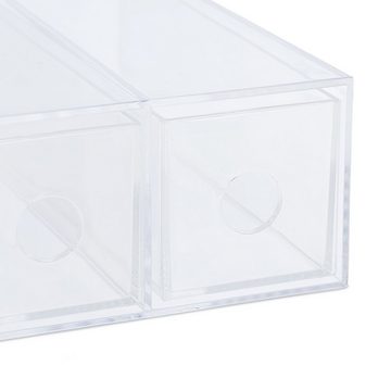 relaxdays Schubladenbox Kleine Schubladenbox aus Kunststoff