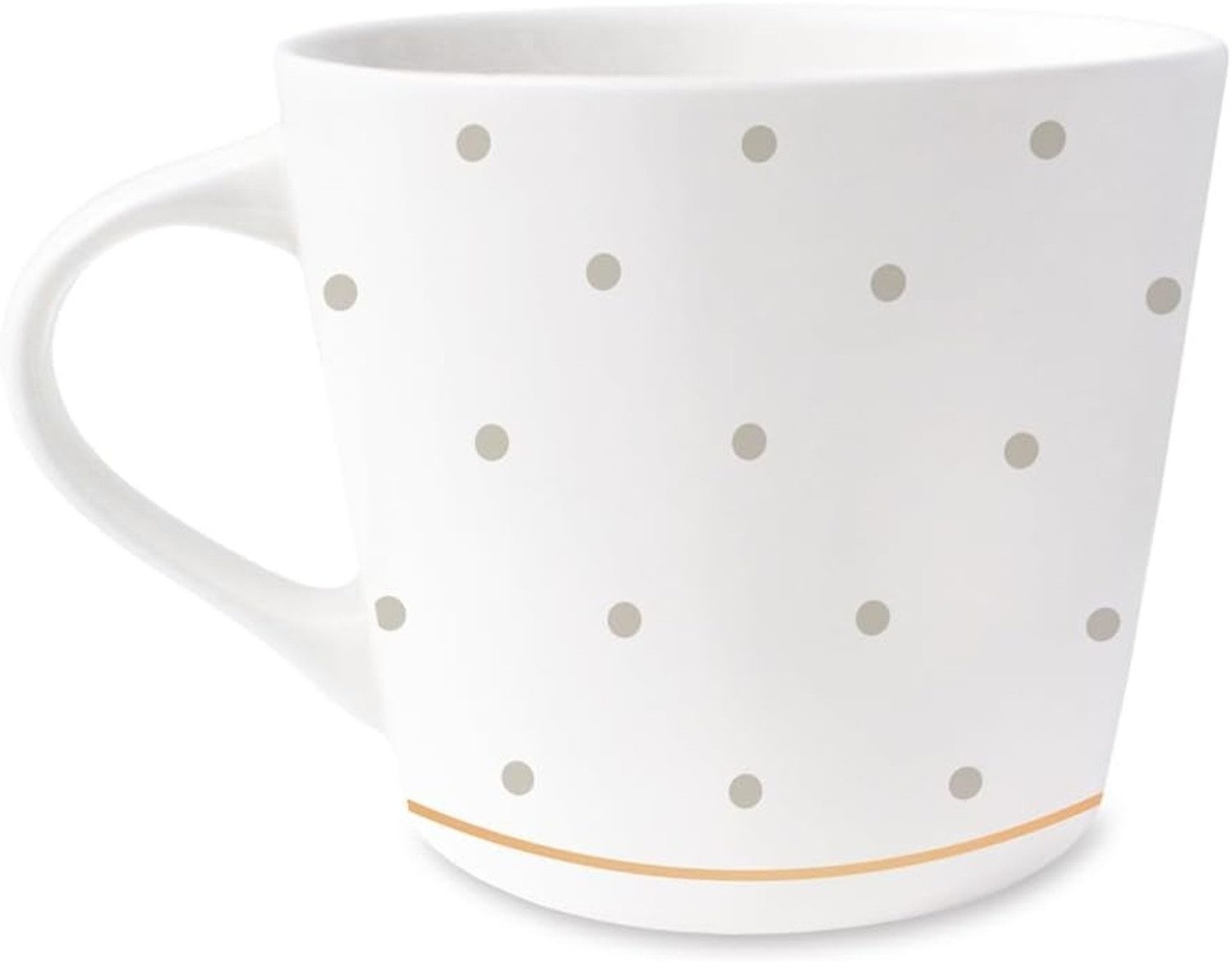 Grafik Werkstatt Tasse Goldtasse Herz (Punkte), 1-tlg., Porzellan, mit Echtgold veredelt