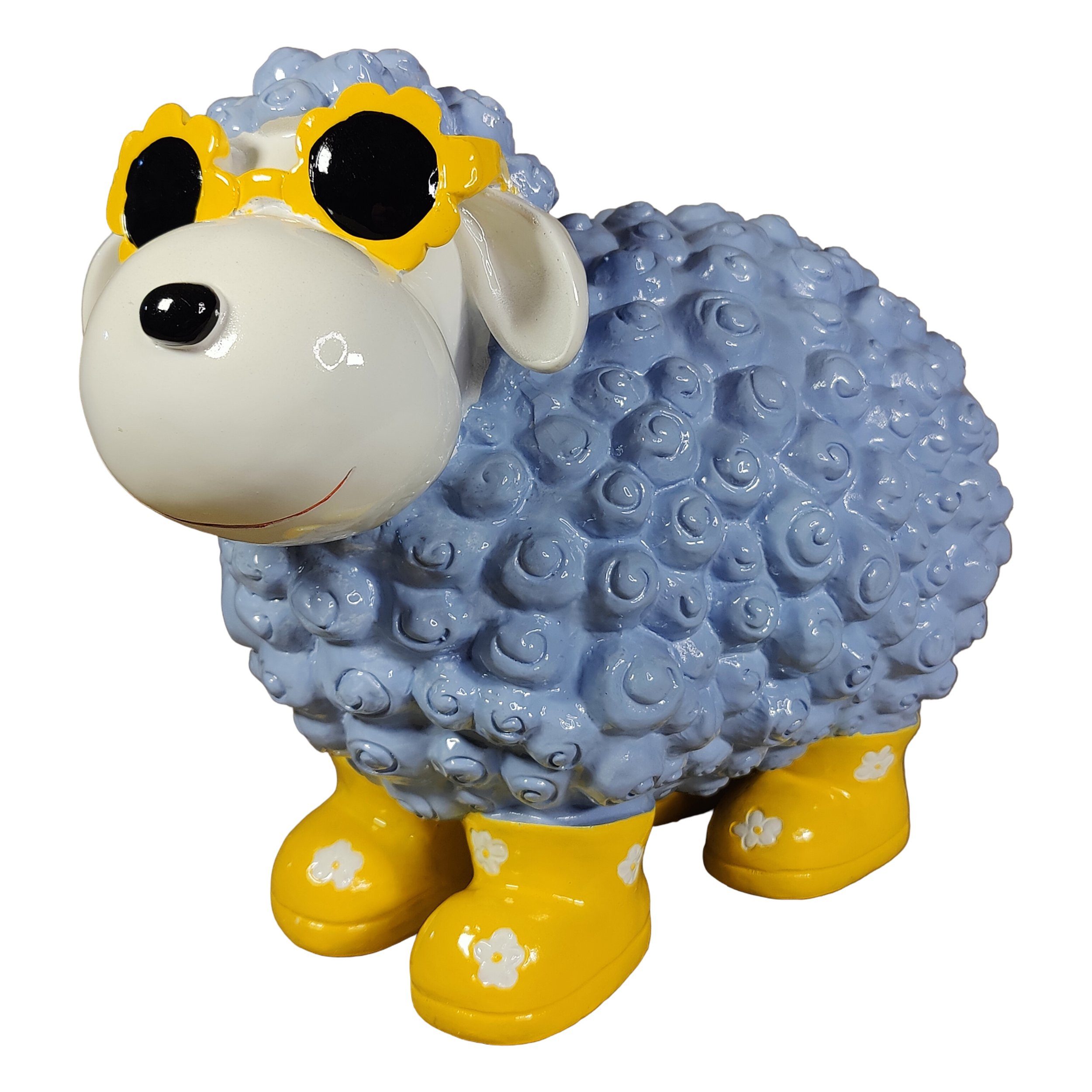 colourliving Tierfigur Gartenfigur »Schaf mit Blumenbrille«, bunte Dekofigur (1 St), Kombiniere verschiedene Farbvarianten