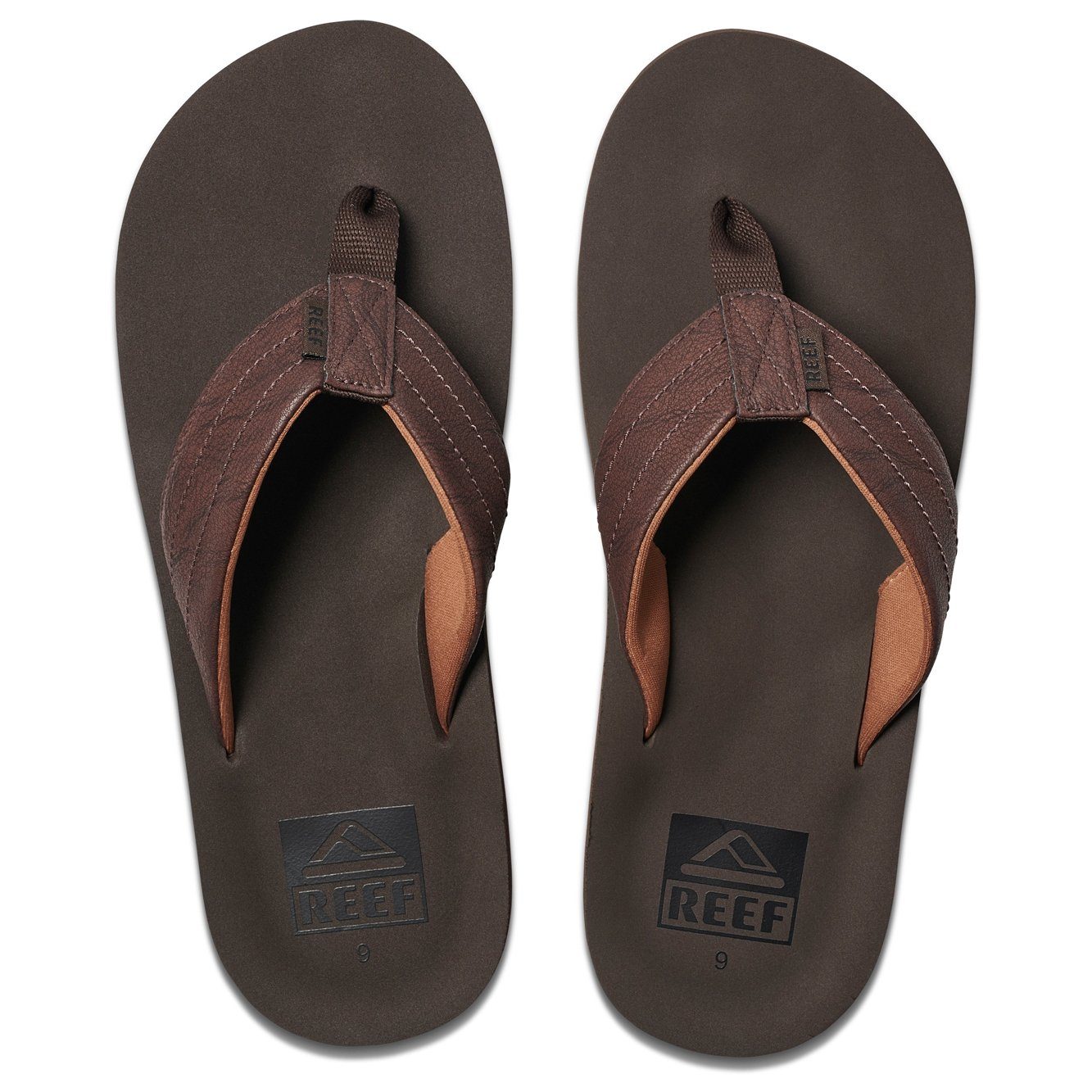 Reef Reef Herren Voyage LUX Flipflop, Brown/Brown Шлепанцы