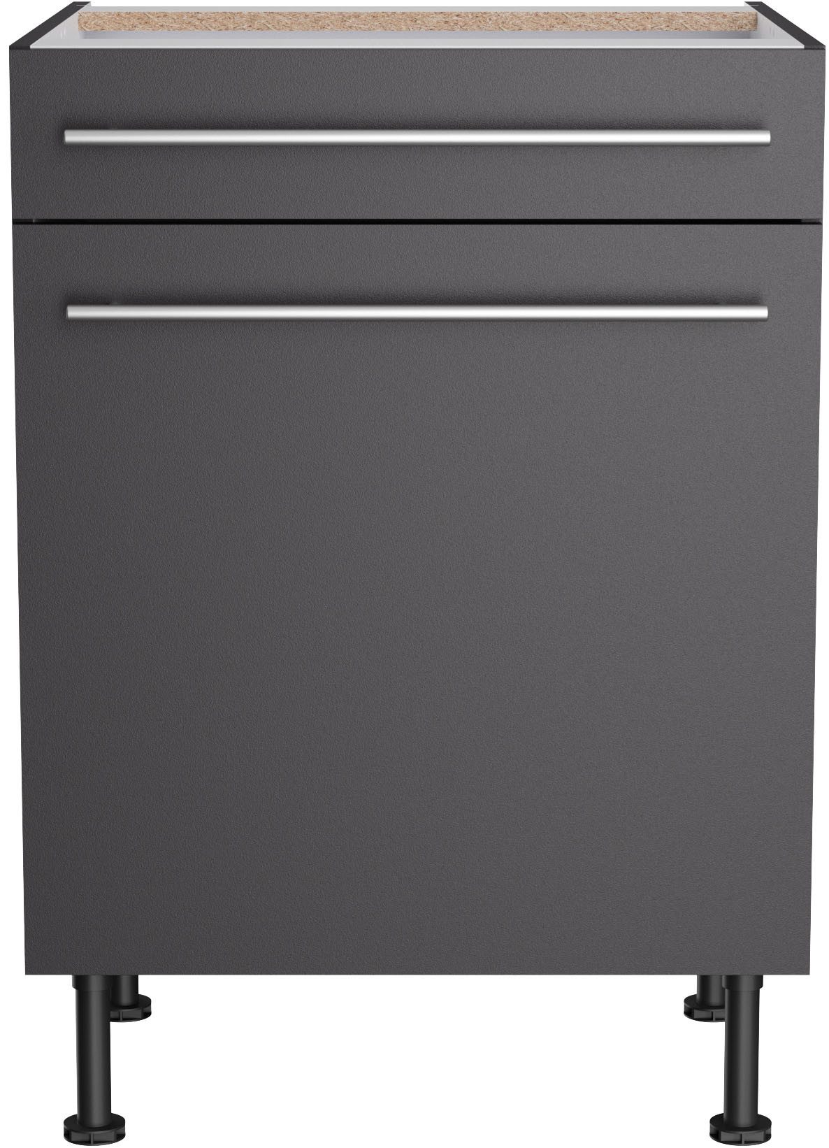 KOCHSTATION Unterschrank "KS-Bern2" Breite 60 cm, 1 Tür, 1 Schubkasten, 1 E günstig online kaufen