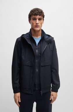 BOSS Blouson P-Crispian mit Kapuze und Air-Mesh-Struktur (1-St)