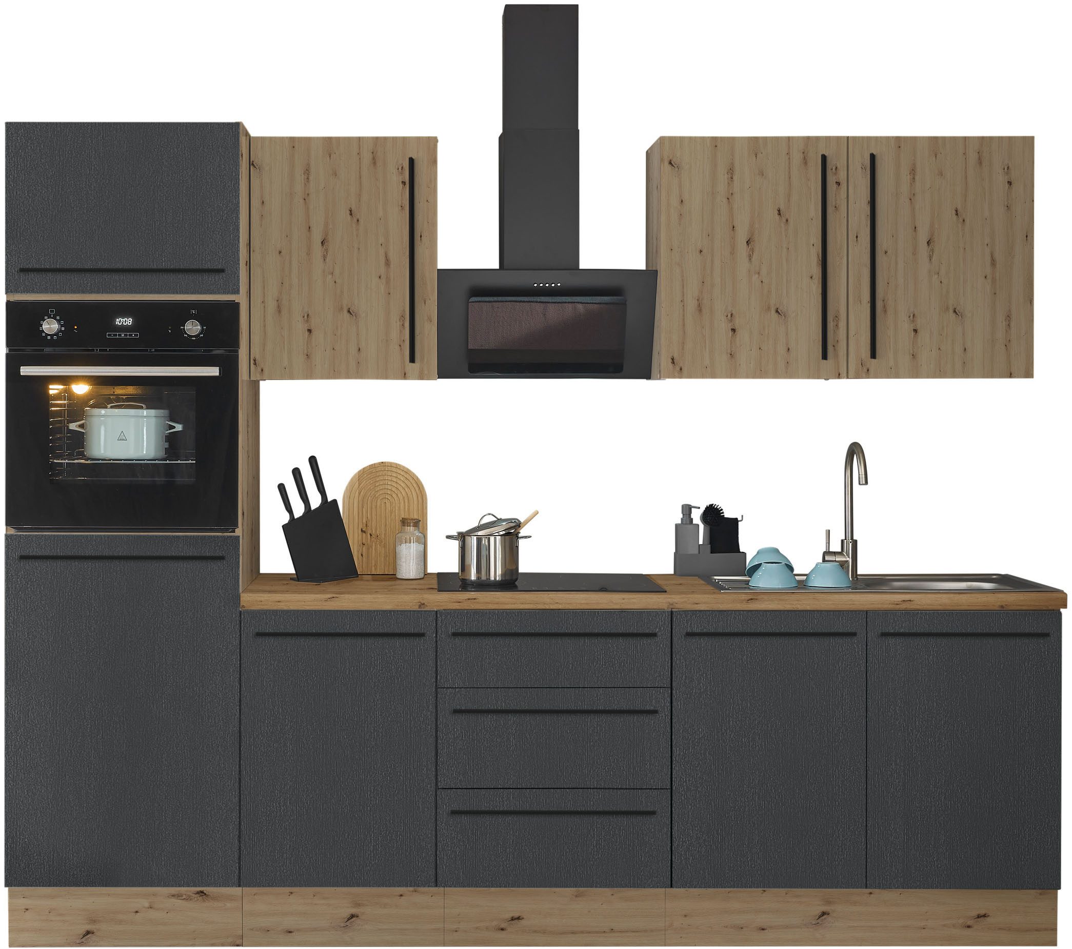 KOCHSTATION Küchenzeile Florida, Breite 270 cm, günstig online kaufen