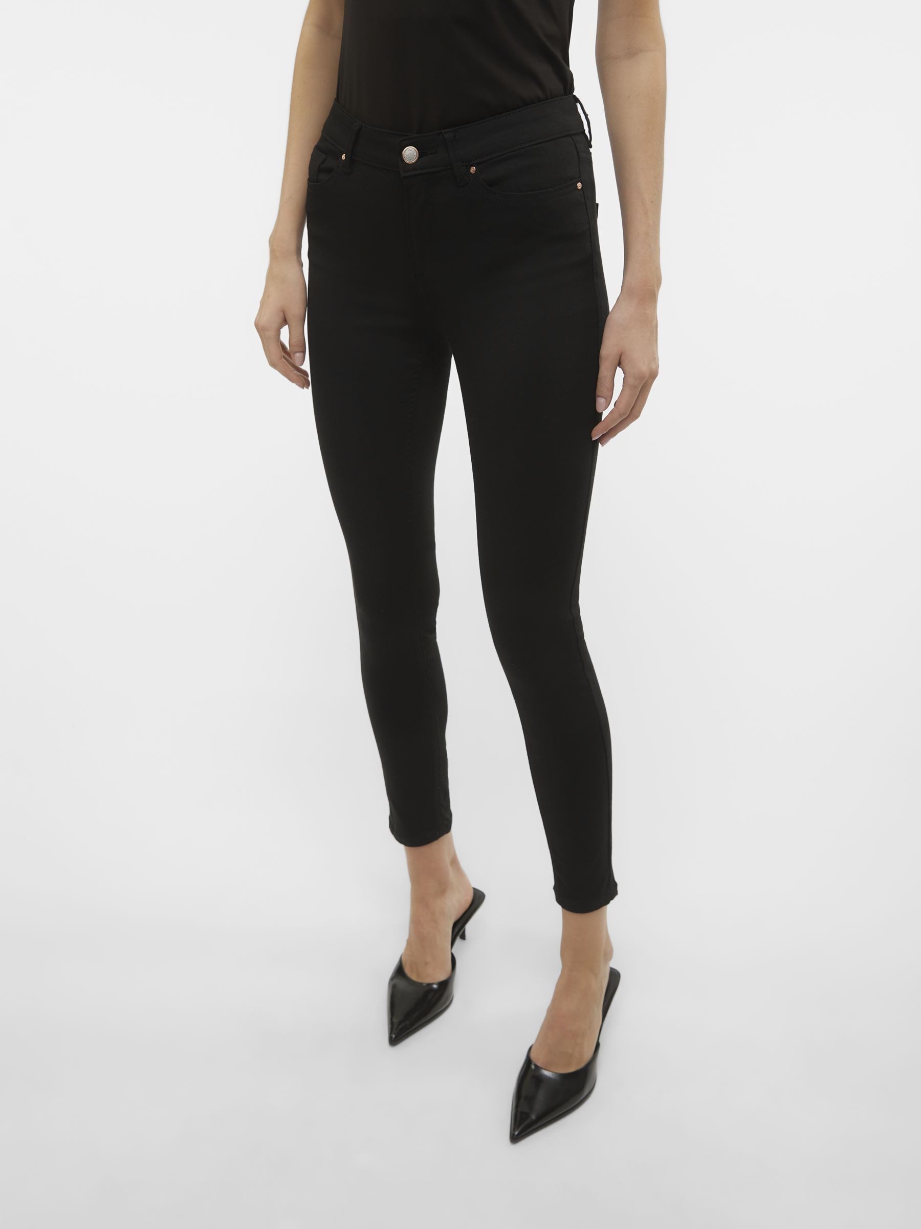 Vero Moda Skinny-fit-Jeans VMFLASH MR SKINNY JEANS LI140 GA NOOS Baumwollmi günstig online kaufen
