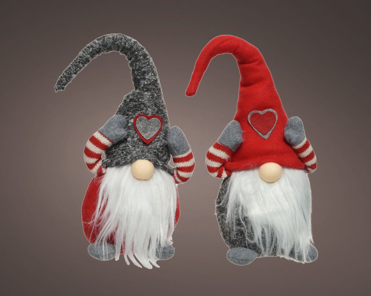 Lumineo Weihnachtsfigur, Weihnachtsfigur Wichtel Textil LED günstig online kaufen