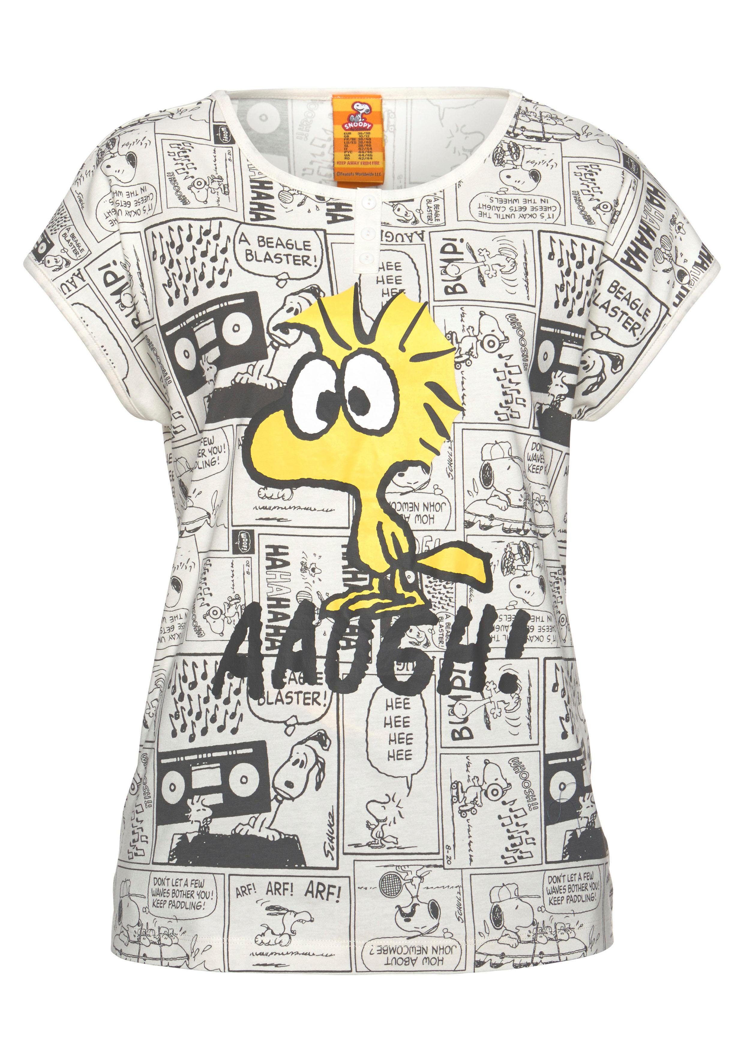 PEANUTS Shorty (Set, 2 tlg) mit Woodstock-Comicprint