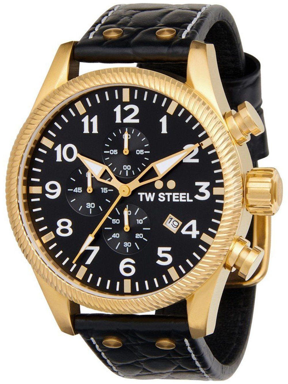 TW Steel Quarzuhr TW-Steel VS115 Volante Chronograph Herrenuhr 48mm 10ATM TW-Steel VS115 Volante Chronograph Herrenuhr 48mm 10ATM
