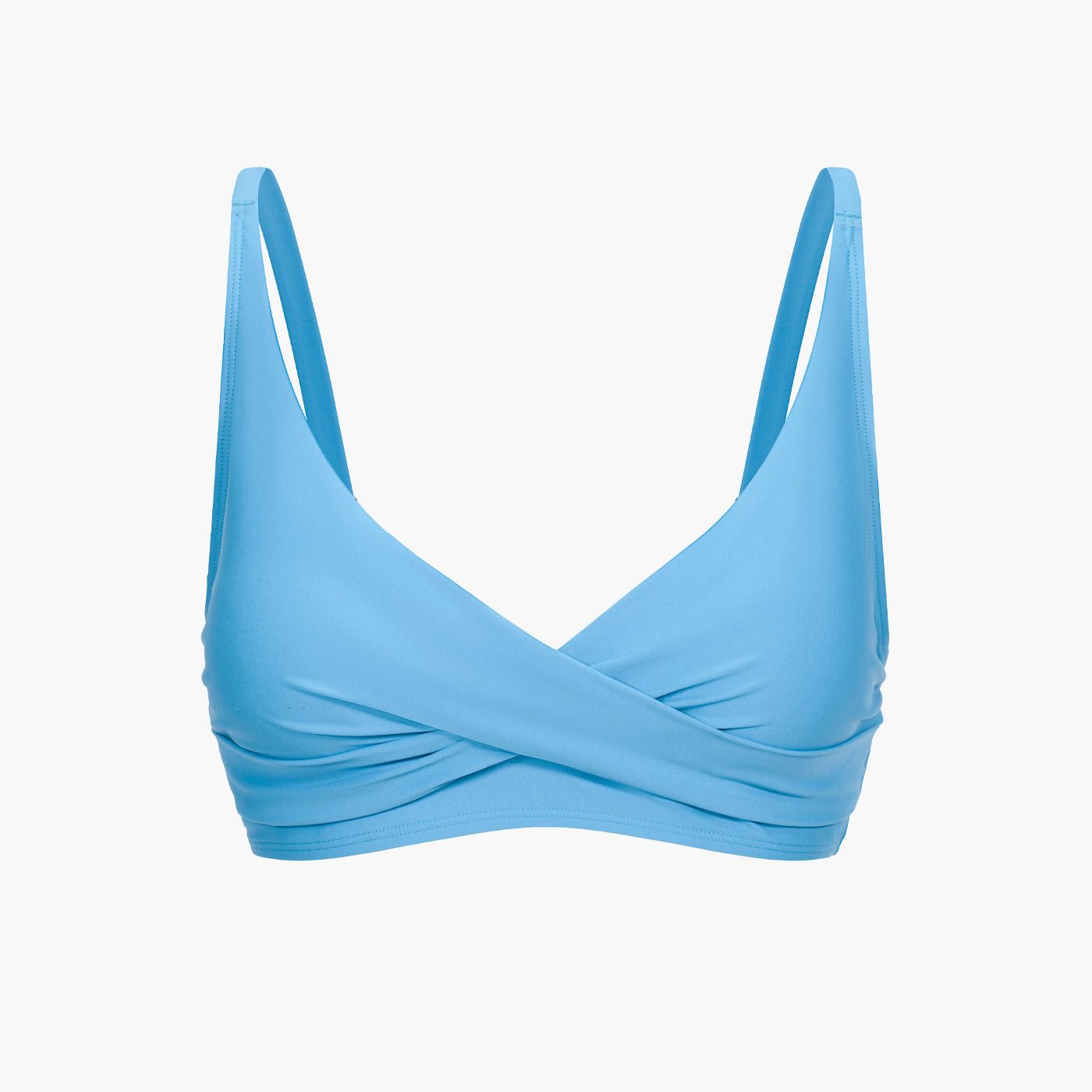 Creamy Fabrics Badeanzug Twist Bikini mit Shaping Bikinihose-Sky Blue-M günstig online kaufen