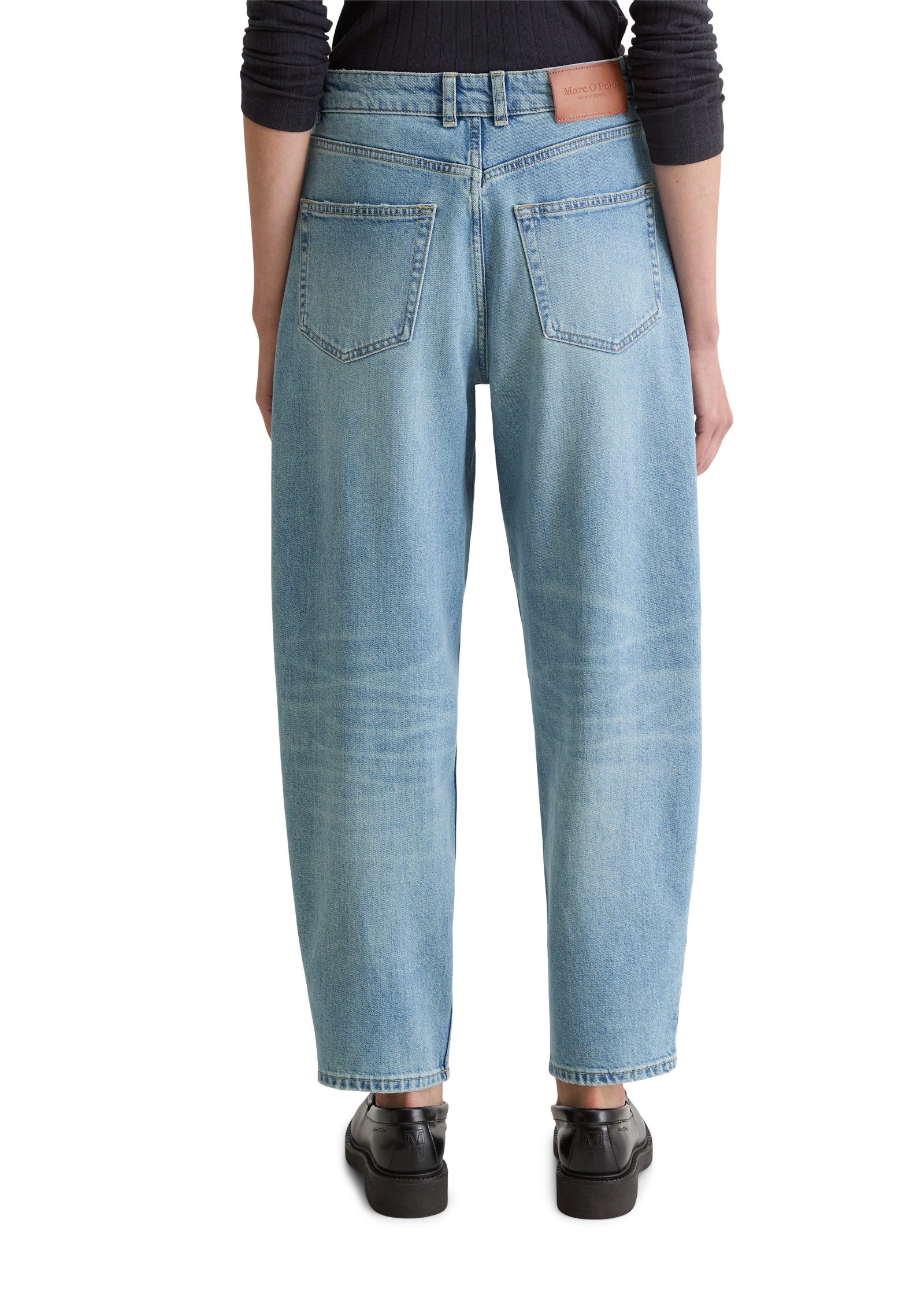 Marc O'Polo 5-Pocket-Jeans barrel cropped, hohe Leibhöhe
