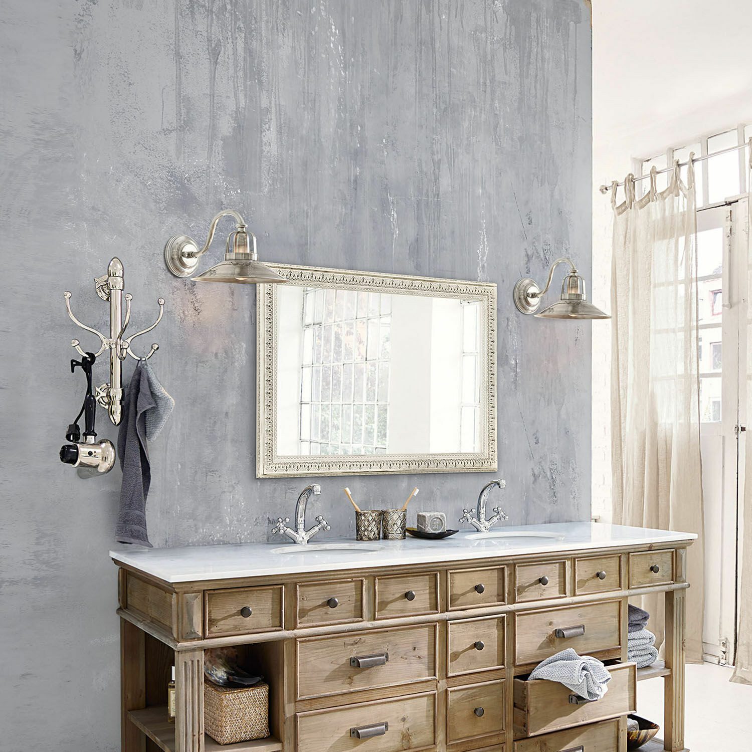 Mirabeau Spiegel Spiegel Vinciano antikweiß