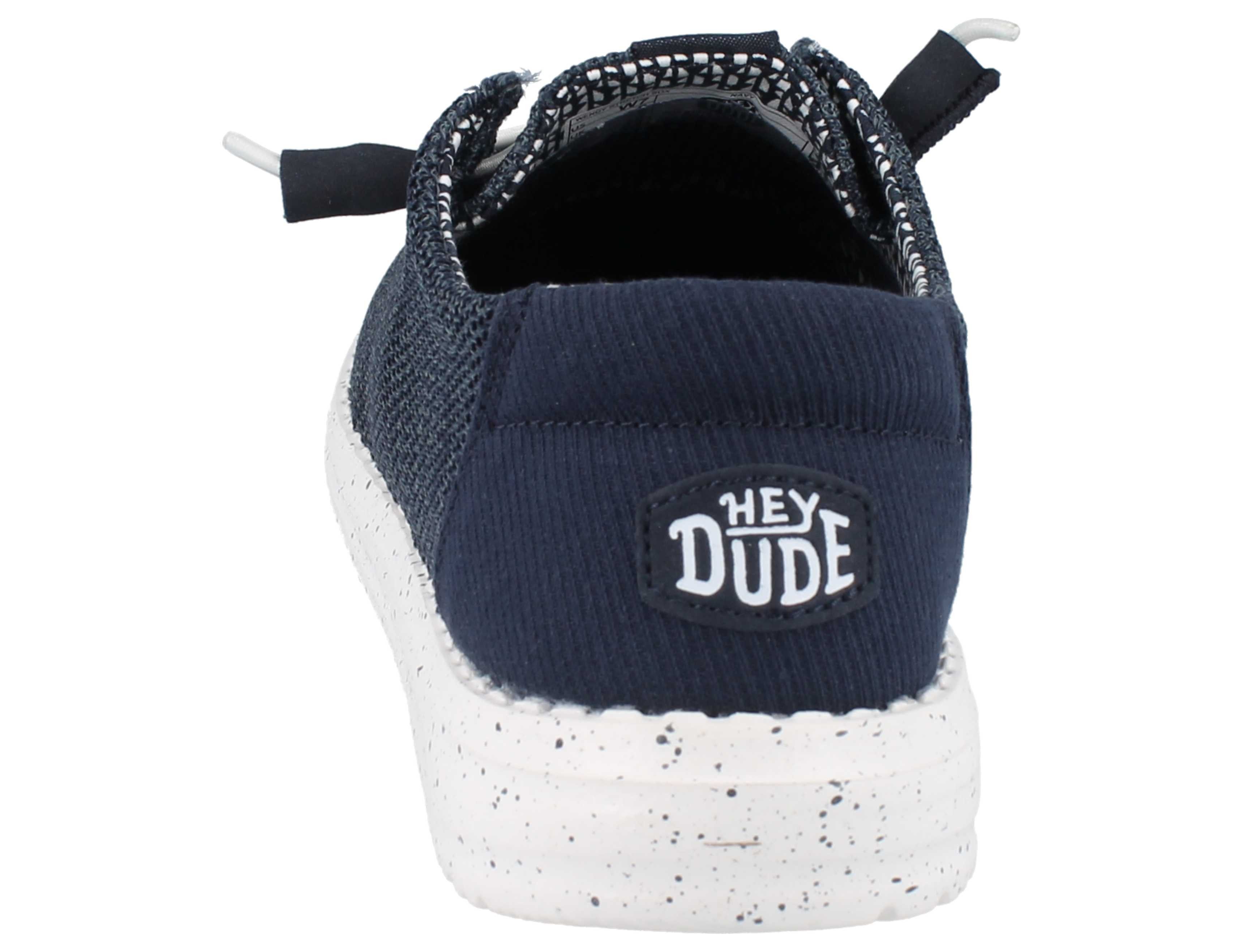 Hey Dude HEY DUDE Wally Stretch Sox Herren Slipper navy blau Textil - Größe: Sandale Wechselfußbett