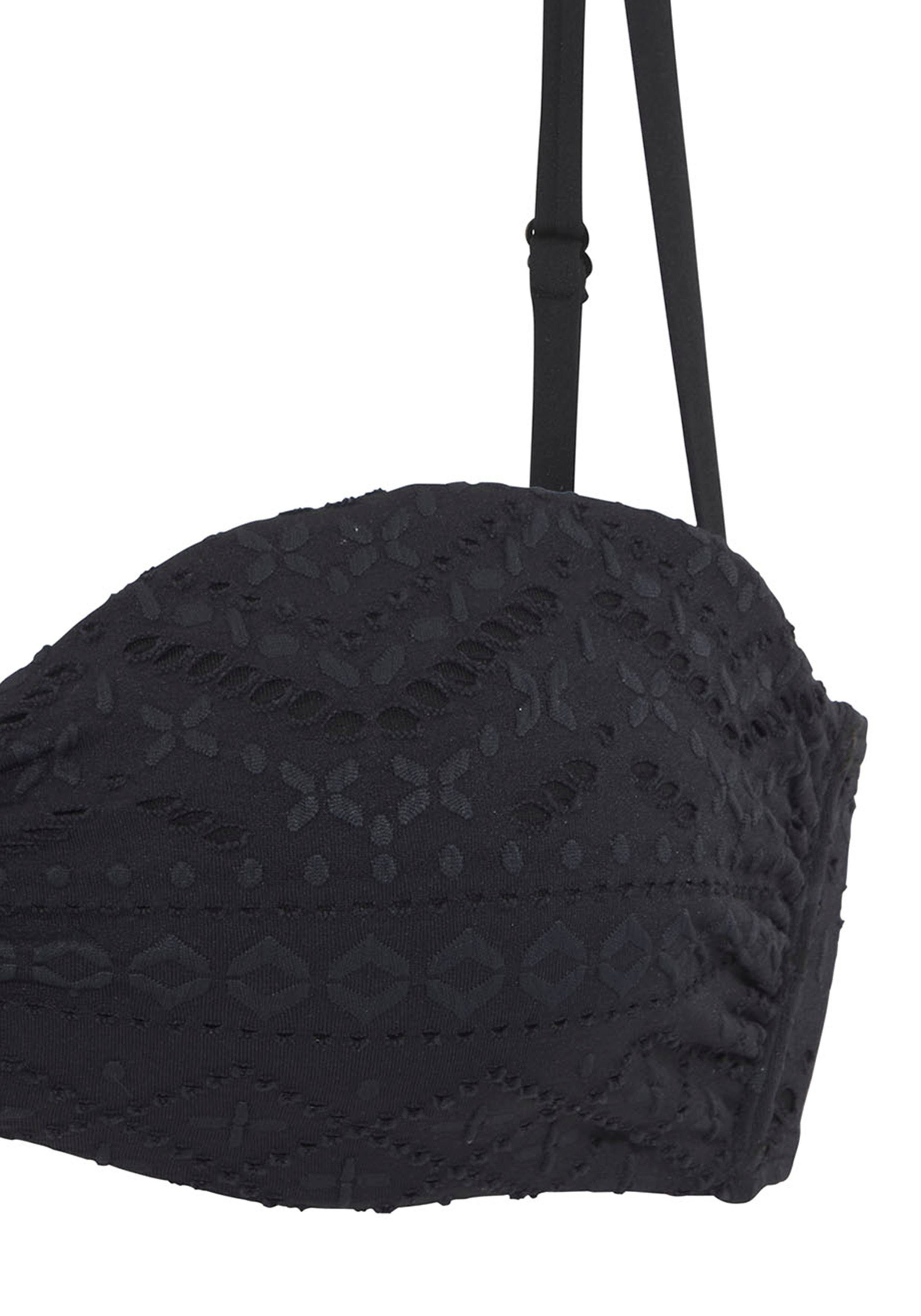 LASCANA Bügel-Bandeau-Bikini-Top Omara, mit Lochstickerei