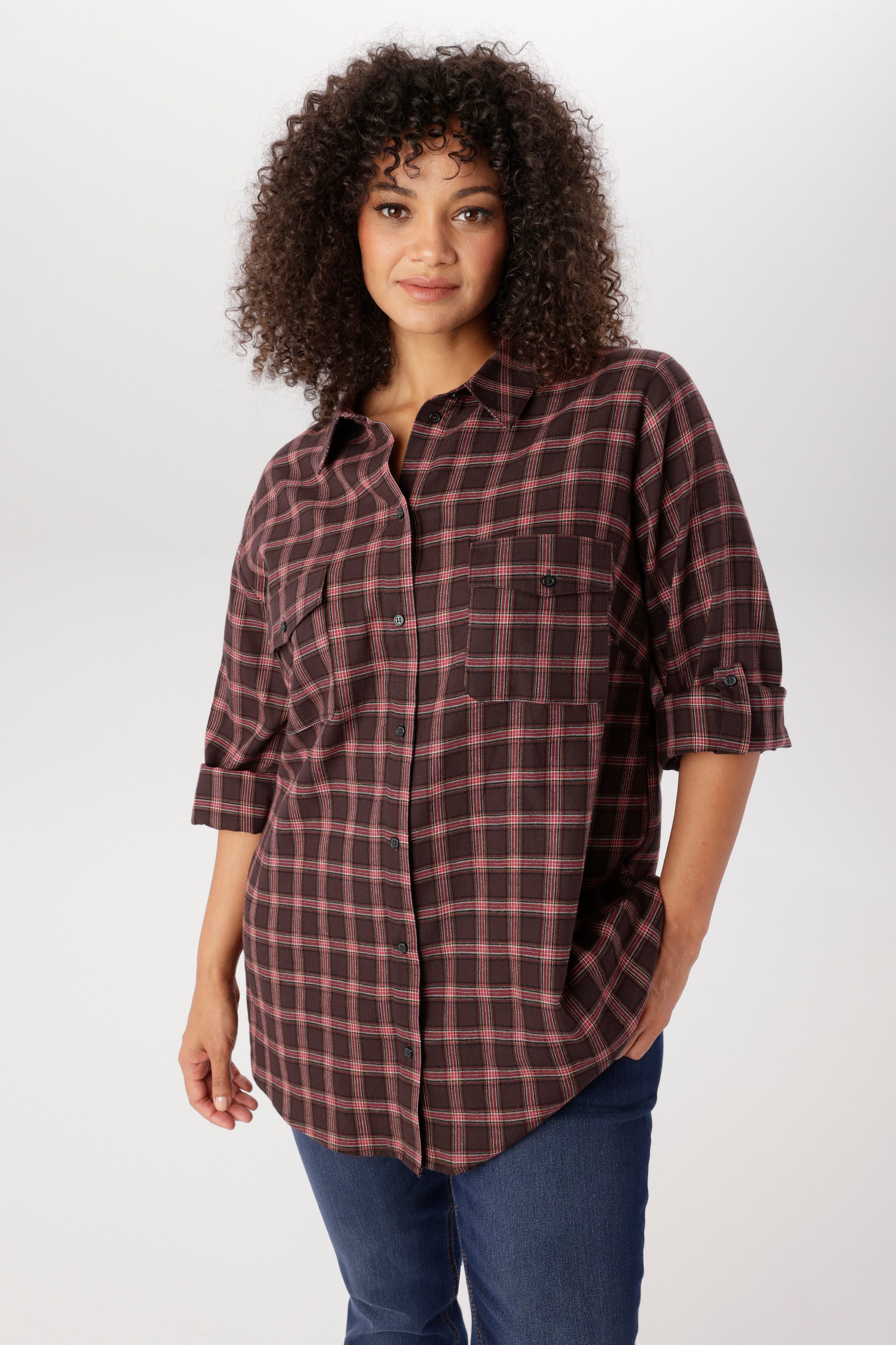 Aniston PLUS Karobluse in trendiges Karodessin - NEUE KOLLEKTION