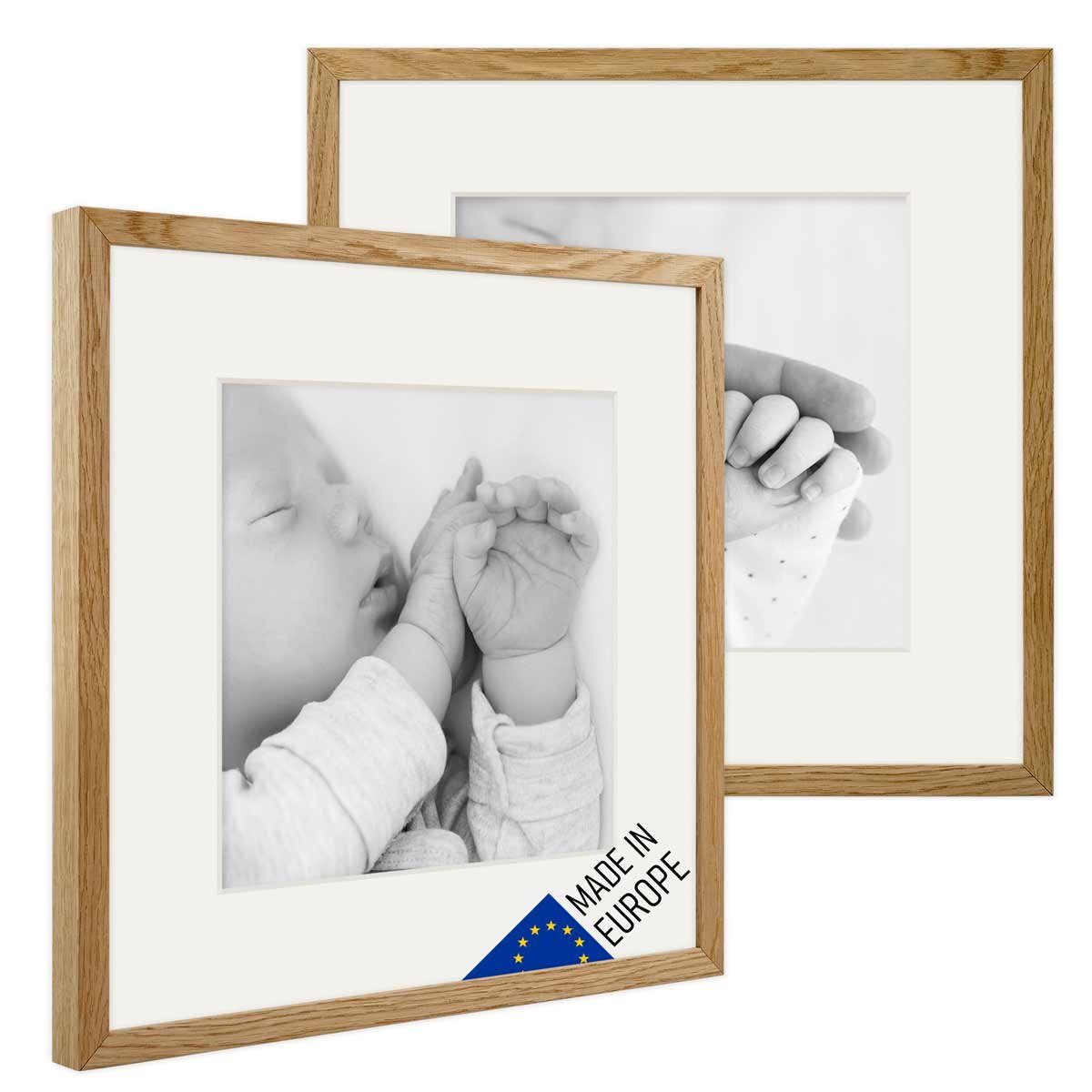 PHOTOLINI Bilderrahmen 2er Set Echtholz mit günstig online kaufen