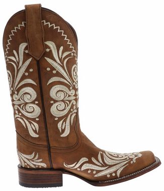 Corral Boots L5409 Braun Cowboystiefel Rahmengenähte Damen Westernstiefel