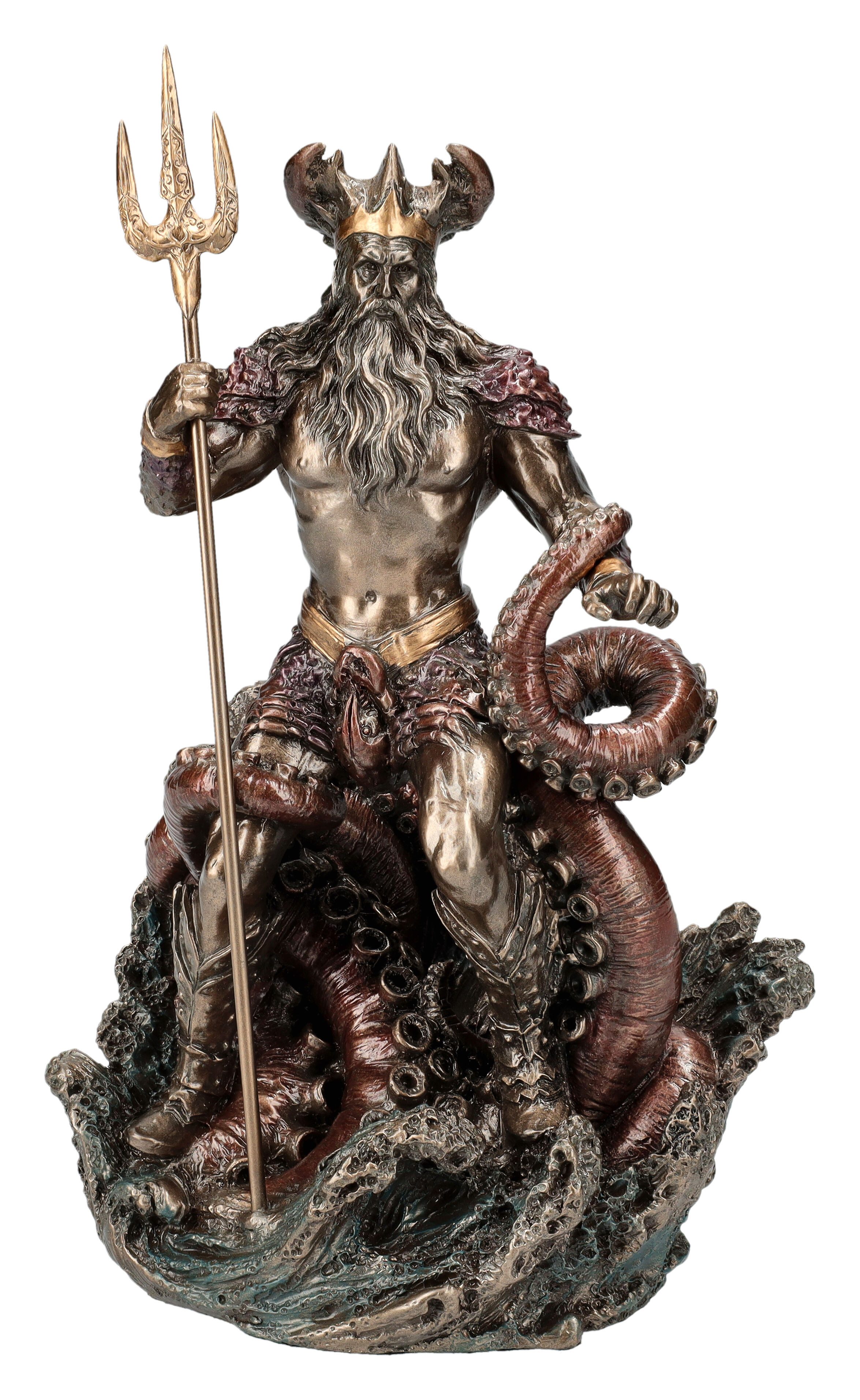 Figuren Shop GmbH Dekofigur Oceanus Figur - Titan Okeanos - Veronese Götterfigur Dekofigur Fantasy