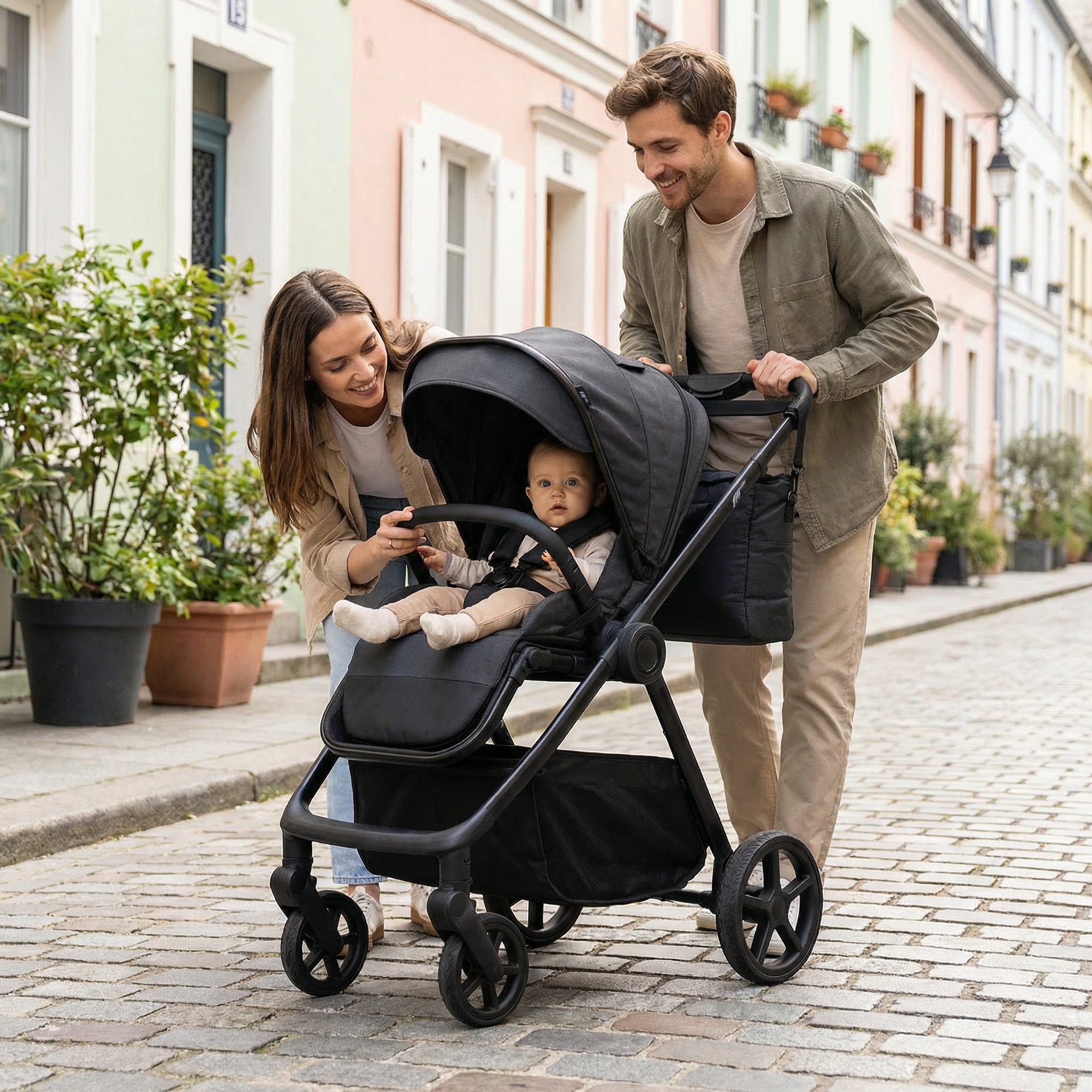 Fillikid Kombi-Kinderwagen Lion, (Set, 5-tlg)