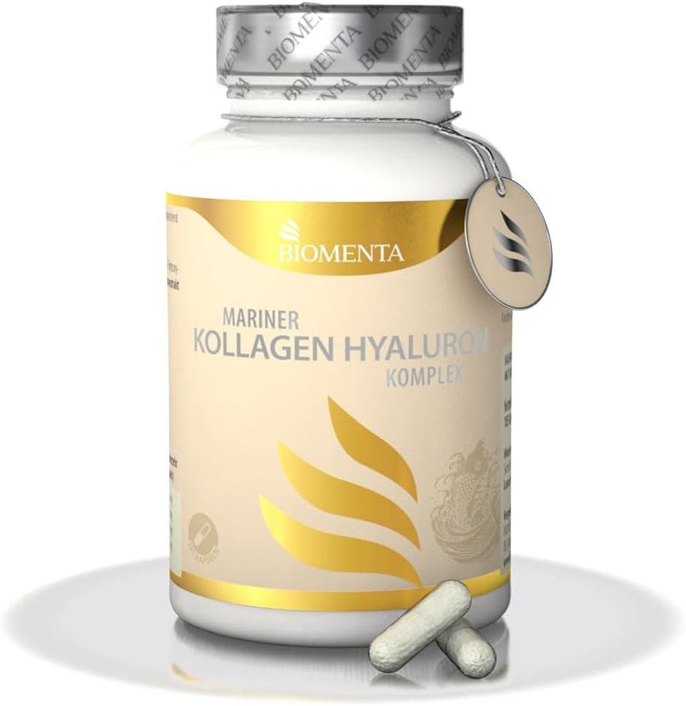 BIOMENTA Mariner Kollagen Hyaluronsäure Premium Komplex Kapsel, 185 St., 79,52 g