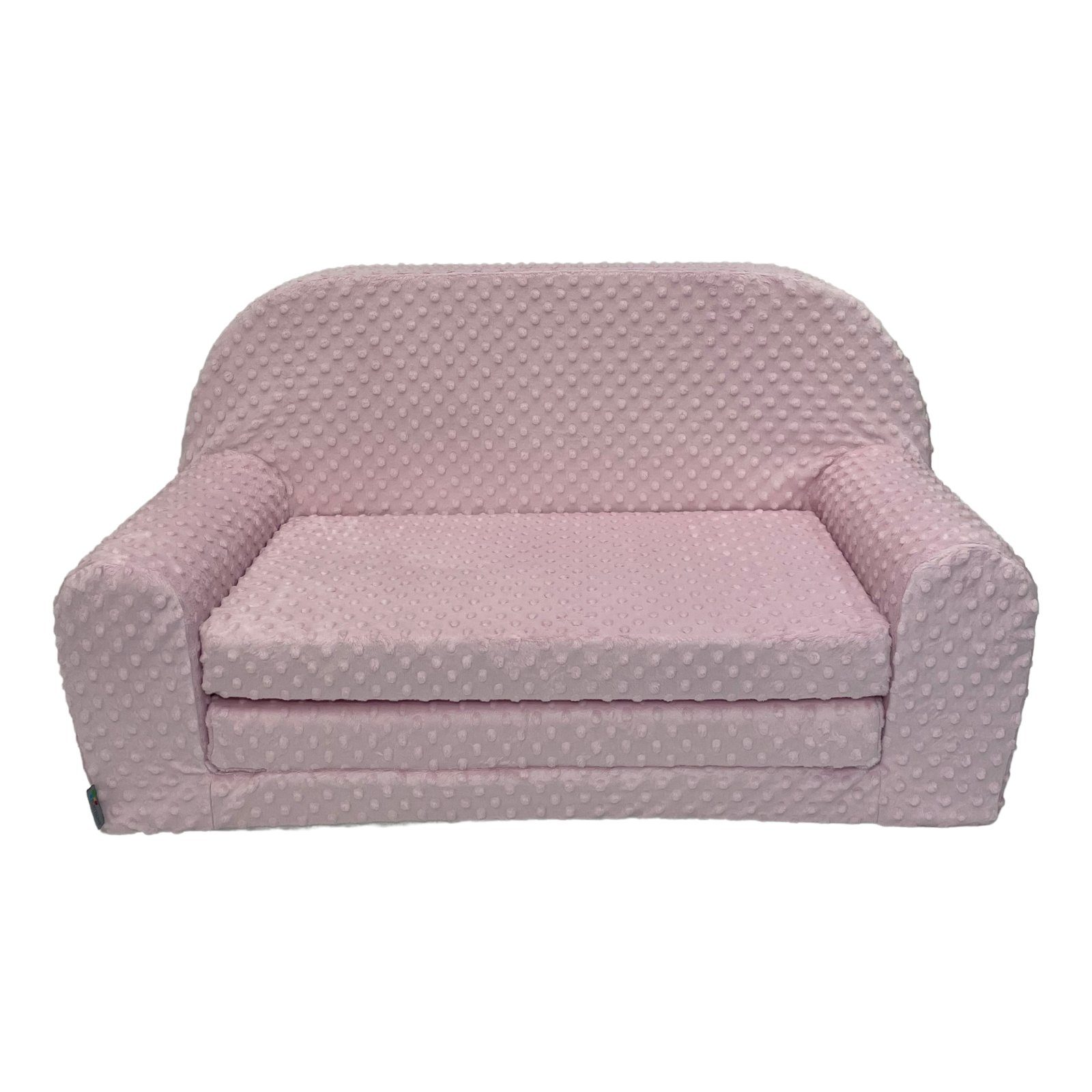 FORTISLINE Kindersofa Kindersofa MINI Kindercouch W455 Plüsch Plüsch Rosa | Kindersofas