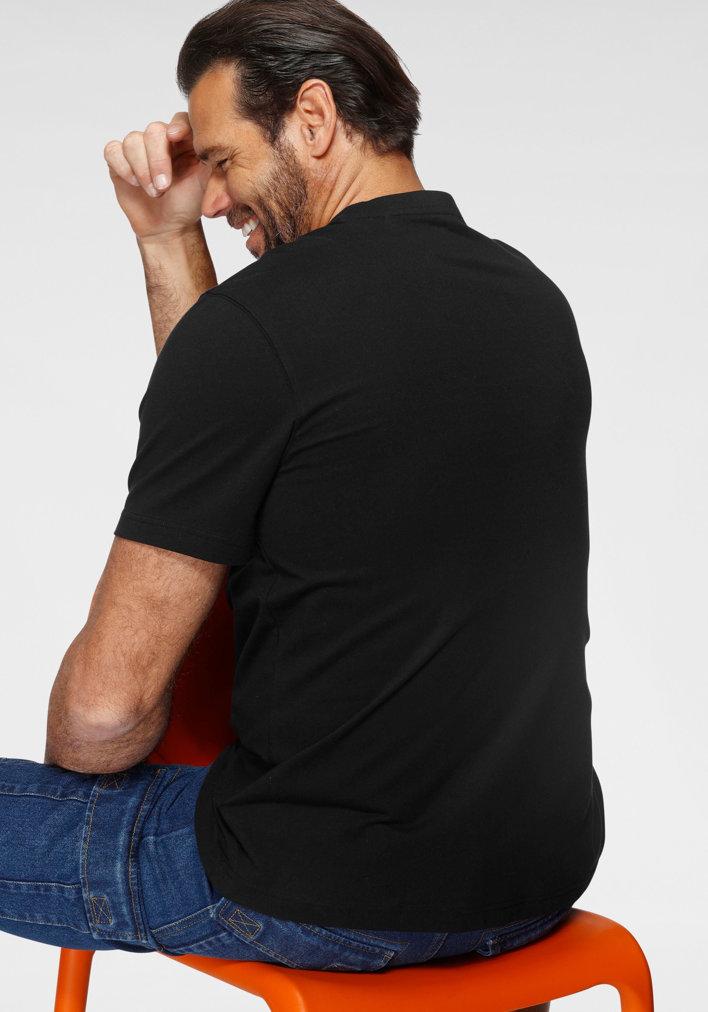 Man's World Rundhalsshirt kurzärmelig, lässige Passform, bedruckt, Rundhalsausschnitt