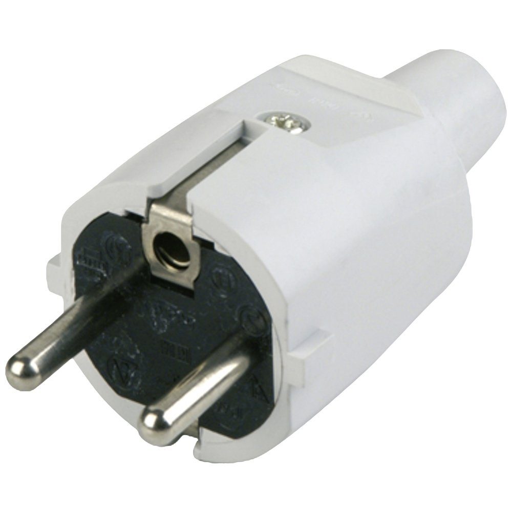 REV 0512070777 Schutzkontaktstecker PVC 250 V Grau IP20 Steckernetzteil