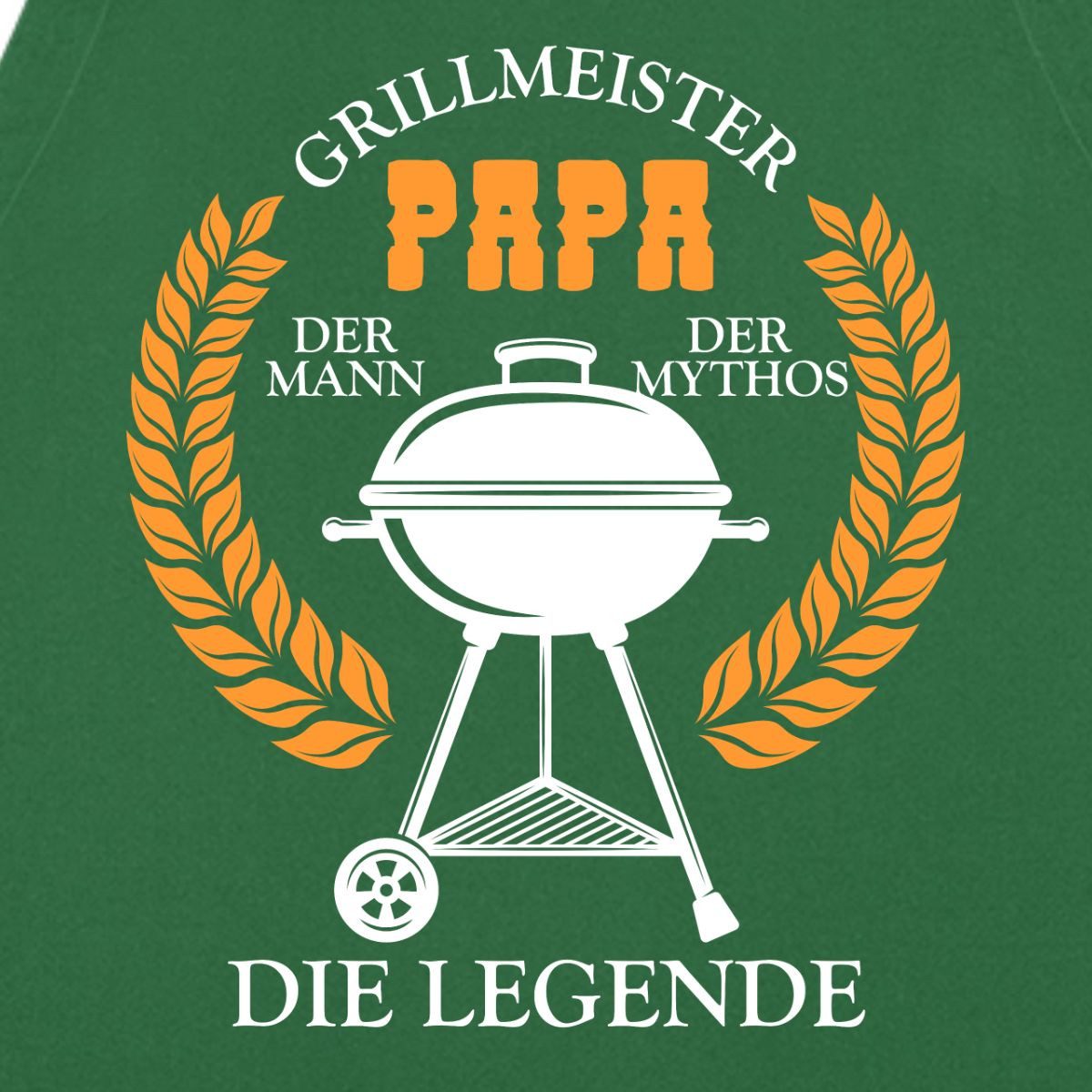 Spreadshirt Kochschürze Grillmeister Papa Mann Mythos Legende Kochschürze, (1-tlg)