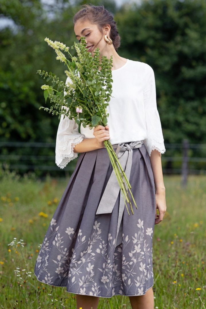 MarJo Trachtenbluse Trachtenbluse - EBELSBACH - off white