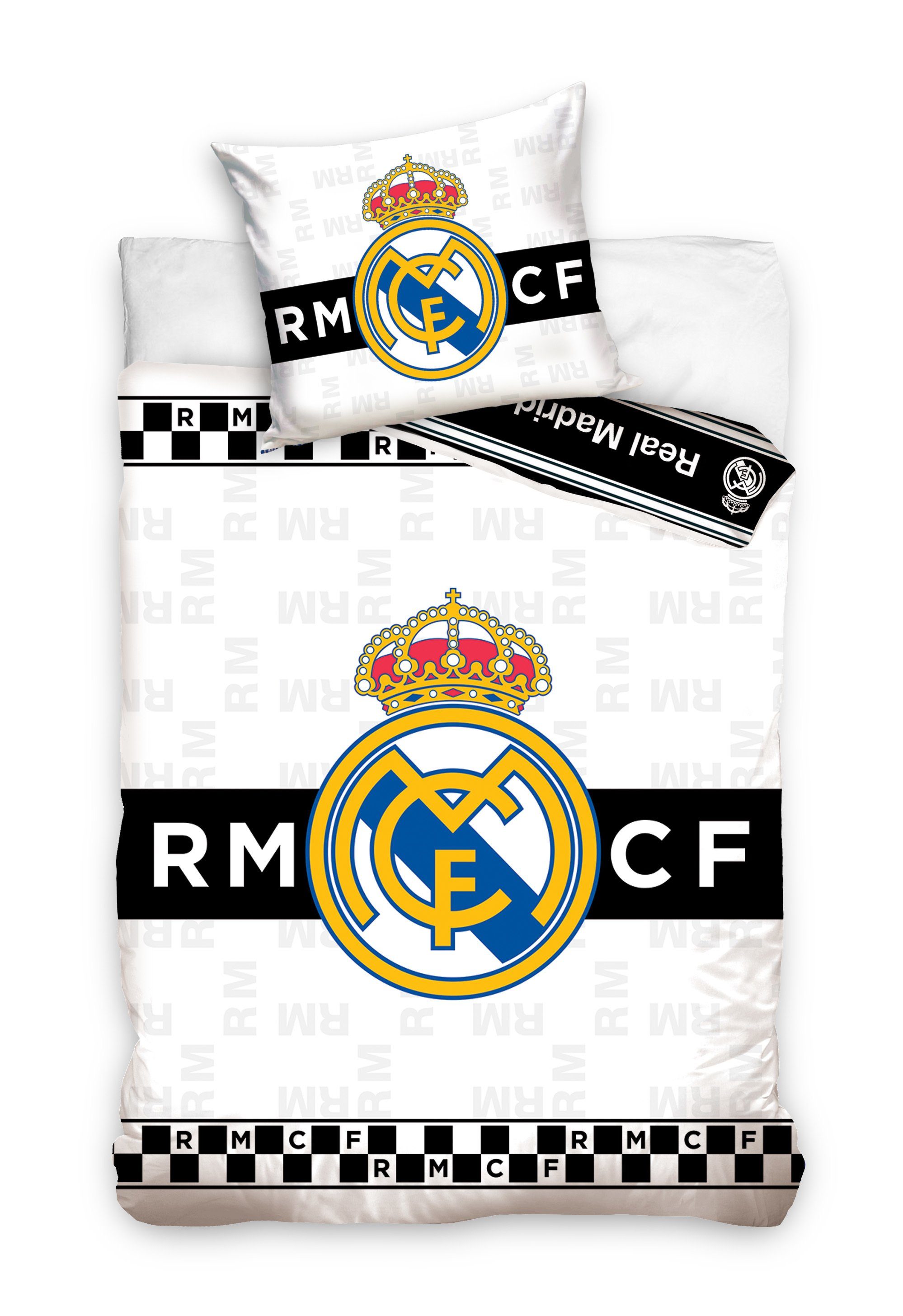 Real Madrid Bettwäsche Real Madrid Fußball Bettwäsche 135 x 200 cm
