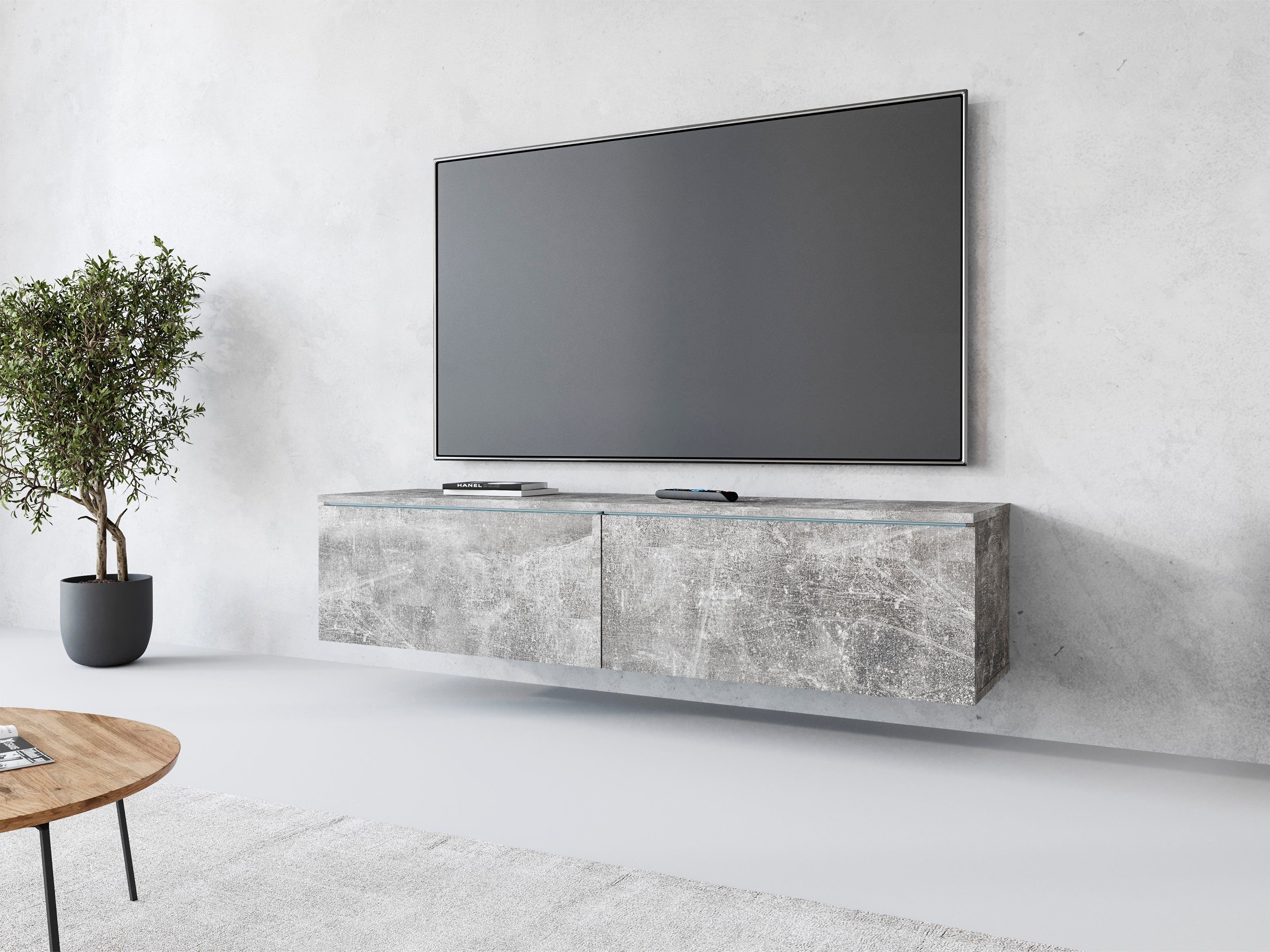 INOSIGN Lowboard "LOWBOARD D, wahlweise mit oder ohne Beleuchtung", moderne günstig online kaufen